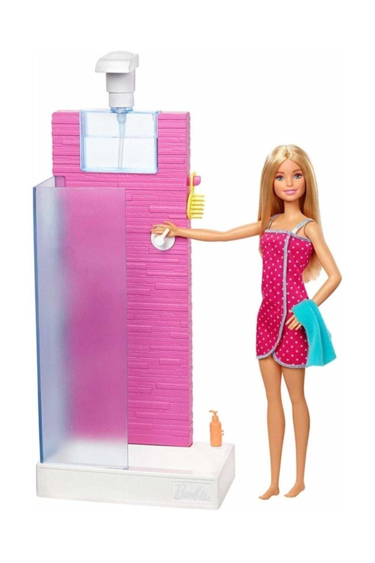 Barbie Bebek Ve Oda Setleri Duş Fxg51