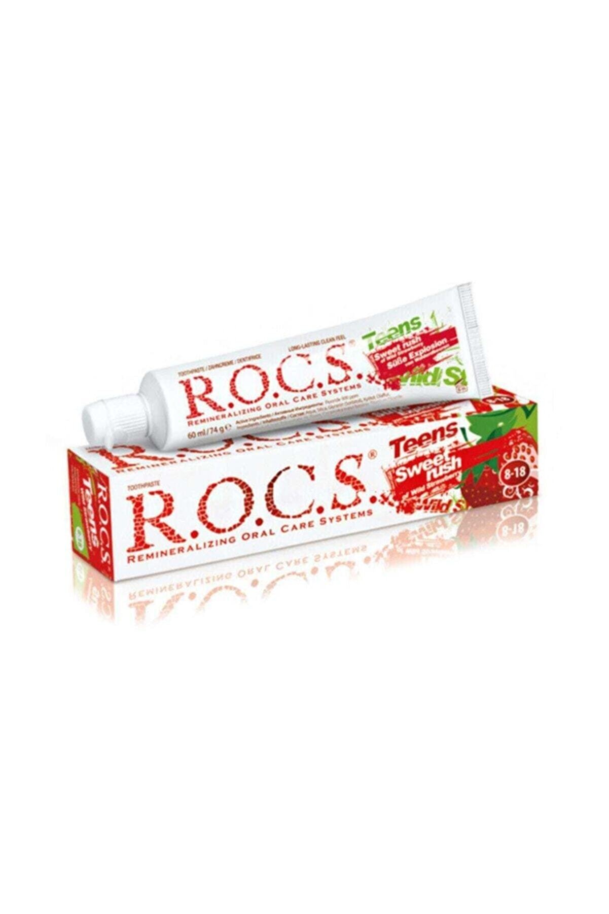 R.O.C.S. Rocs Teen 8-18 Yaş Yaban Çileği Tadında Diş Macunu - 74 gr