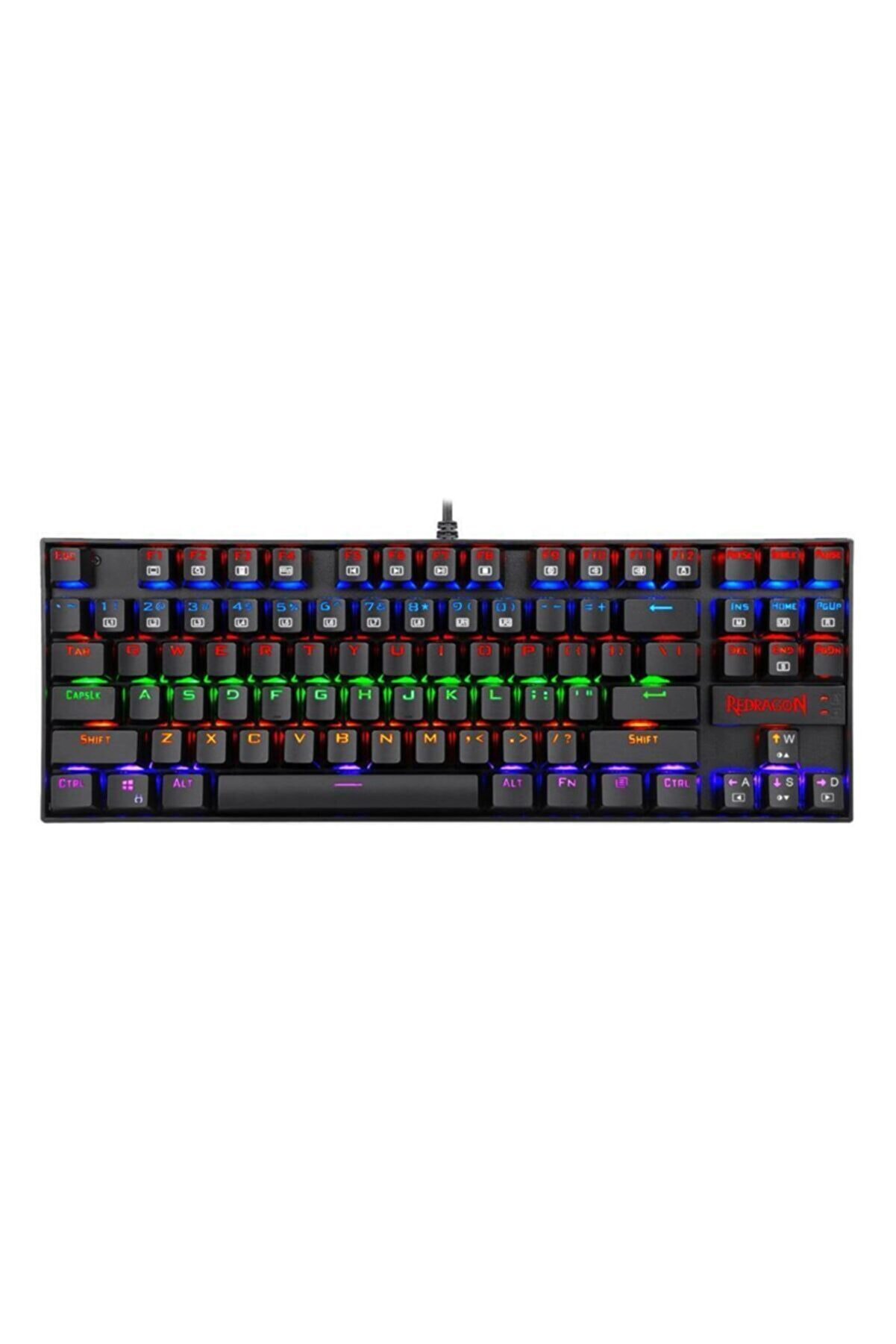 REDRAGON K552-KR Kumara Rainbow Red Switch Mekanik Kablolu Oyuncu Klavye