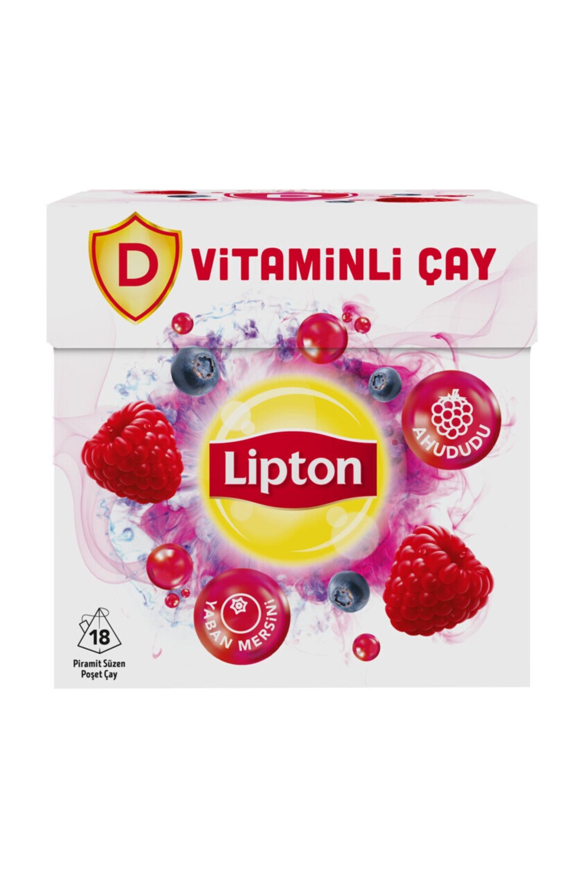 Lipton D Vitaminli Bardak Poşet Çay Ahududu Yaban Mersini 18'li