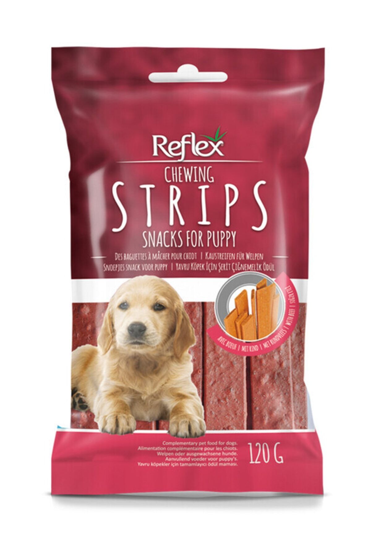 Reflex Chewing Strips Biftekli Yavru Köpek Köpek Ödülü 120 gr