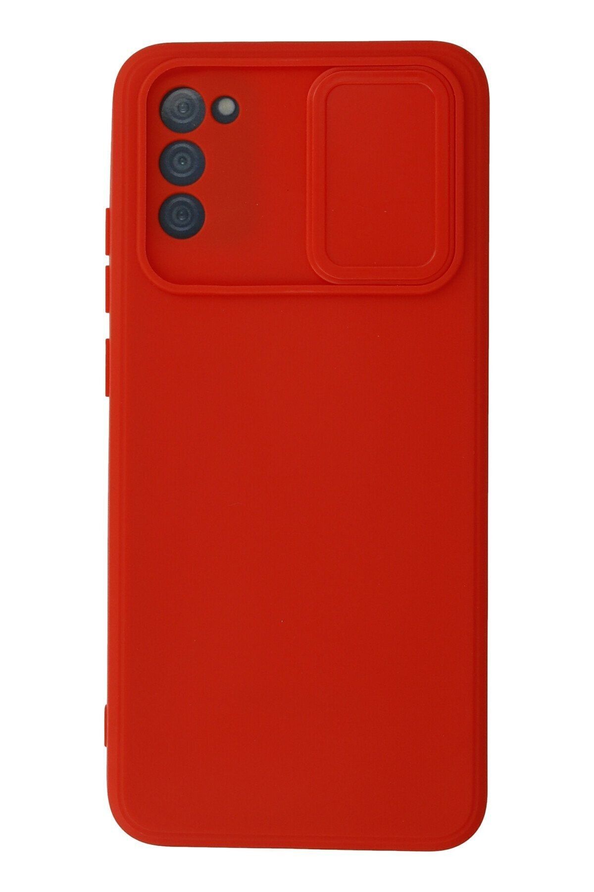 Samsung Galaxy A02s Kılıf Color Lens Silikon Grm - Kırmızı