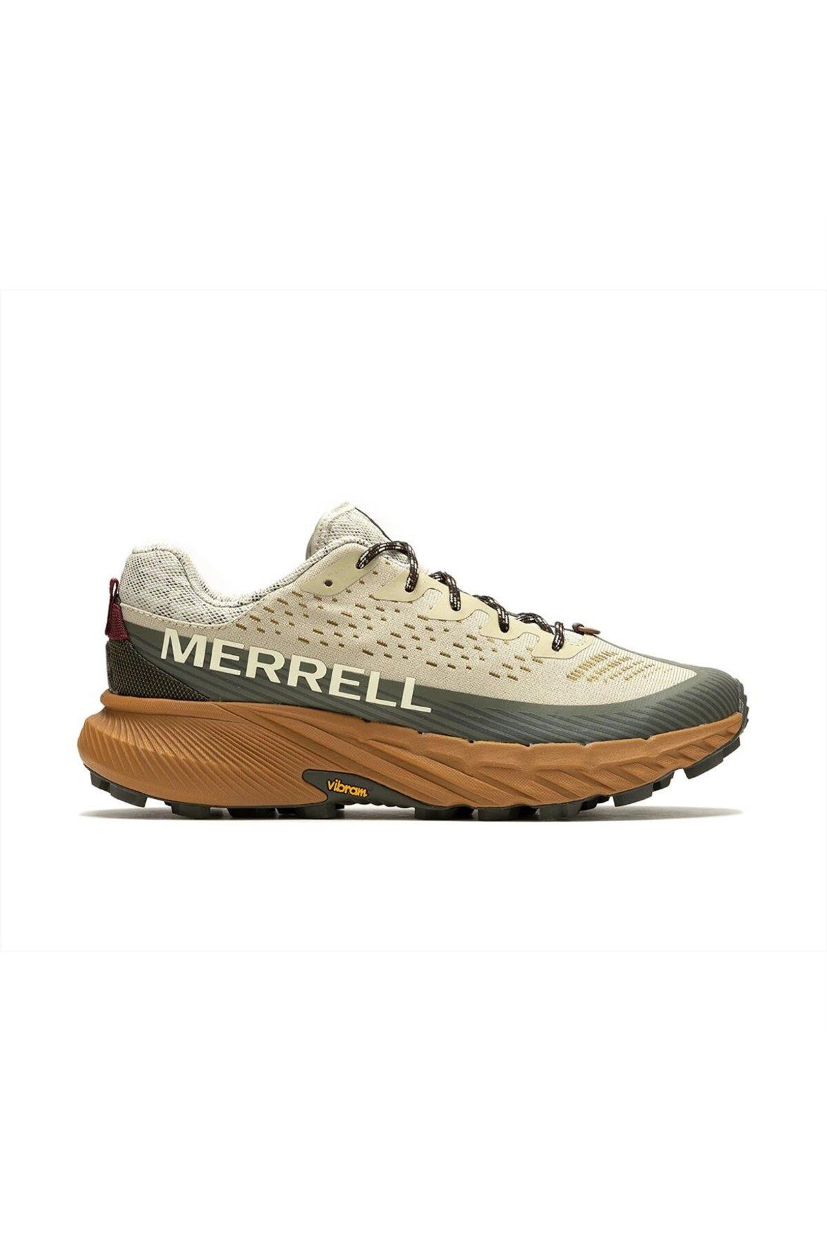 Merrell Agility Peak 5 Erkek Krem Patika Koşusu Ayakkabısı