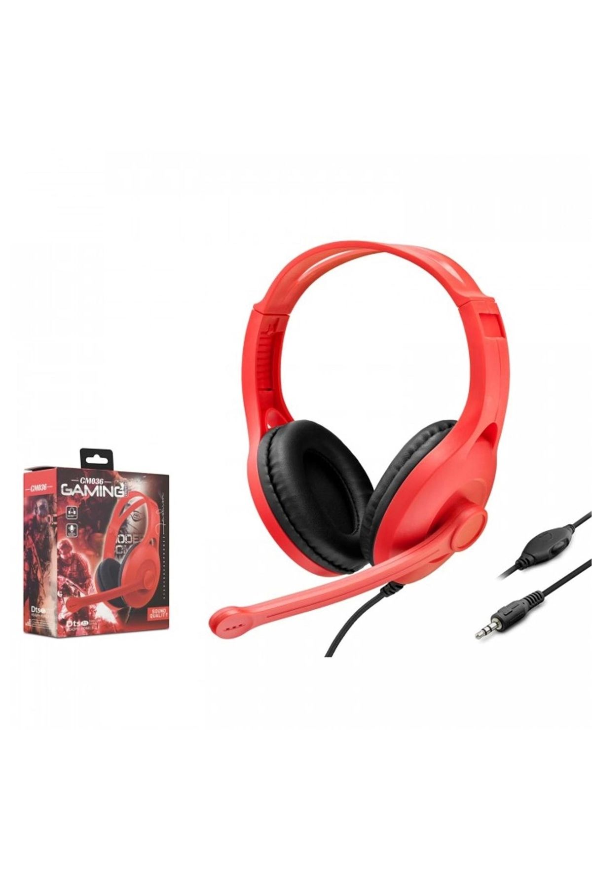 Genel Markalar Kablolu Oyuncu Kulak Üstü Kulaklık Mikrofonlu 1.2mt Escom Gm-036