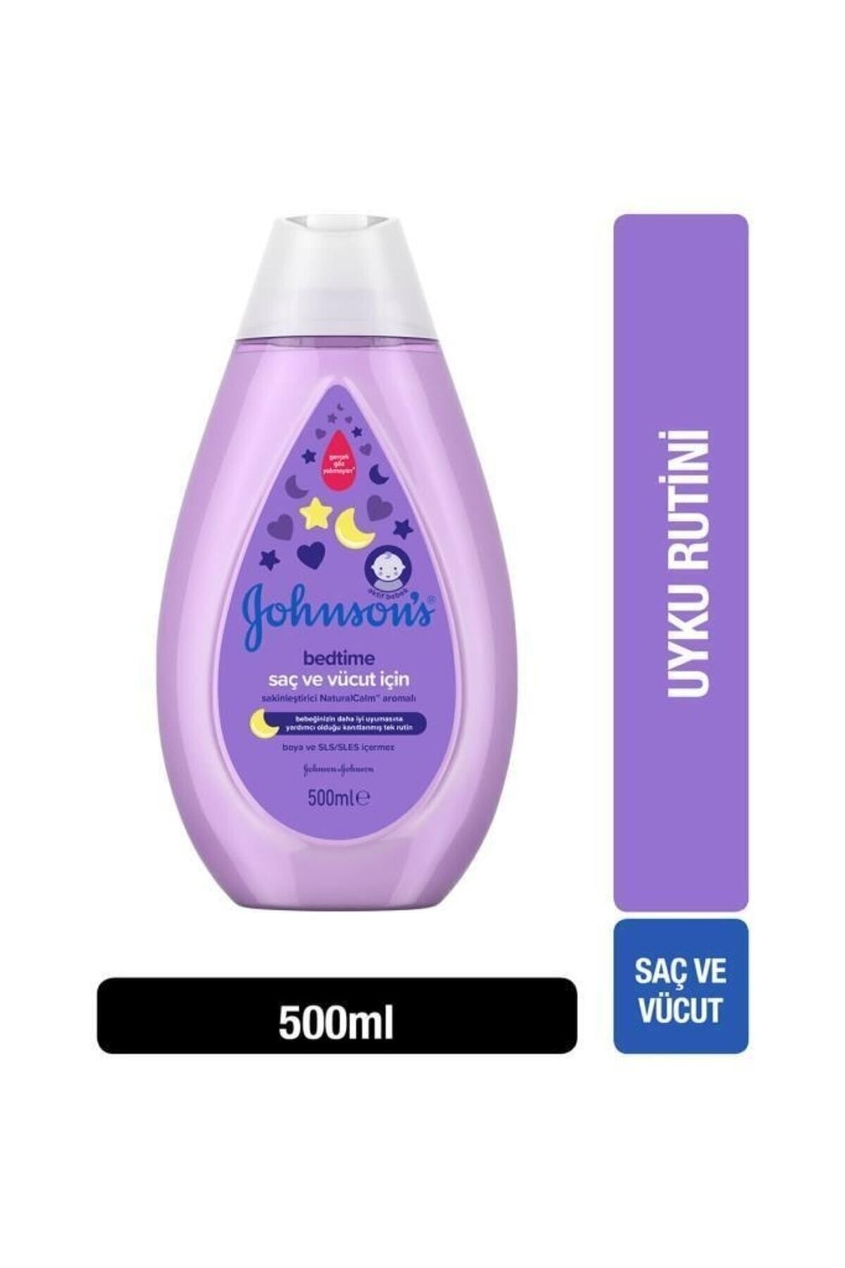 Johnson's Saç Ve Vücut Şampuanı & Sakinleştirici Bedtime Aromalı Hassas Saçlar Ve Bebekler Için 500ml