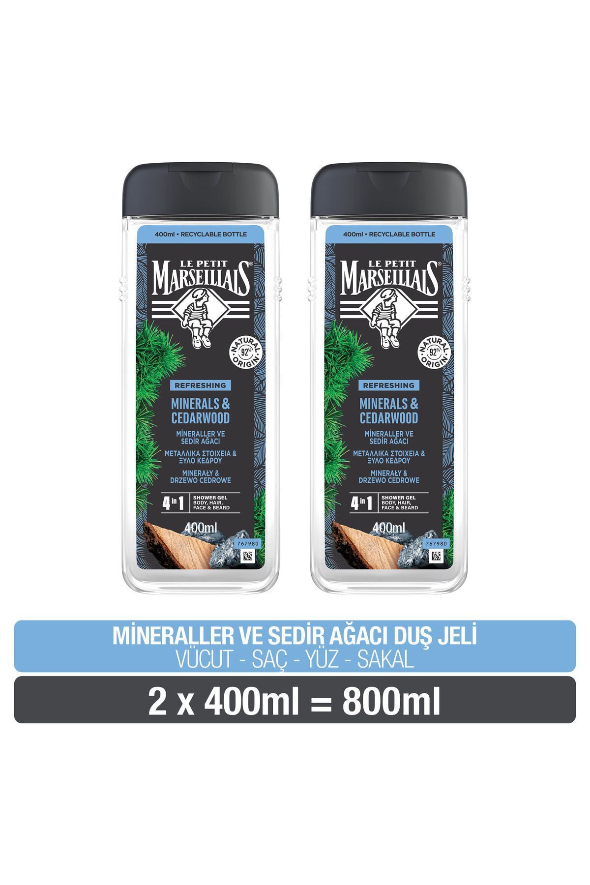 Le Petit Marseillais Mineraller Ve Sedir Ağaci Duş Jeli 400 ml