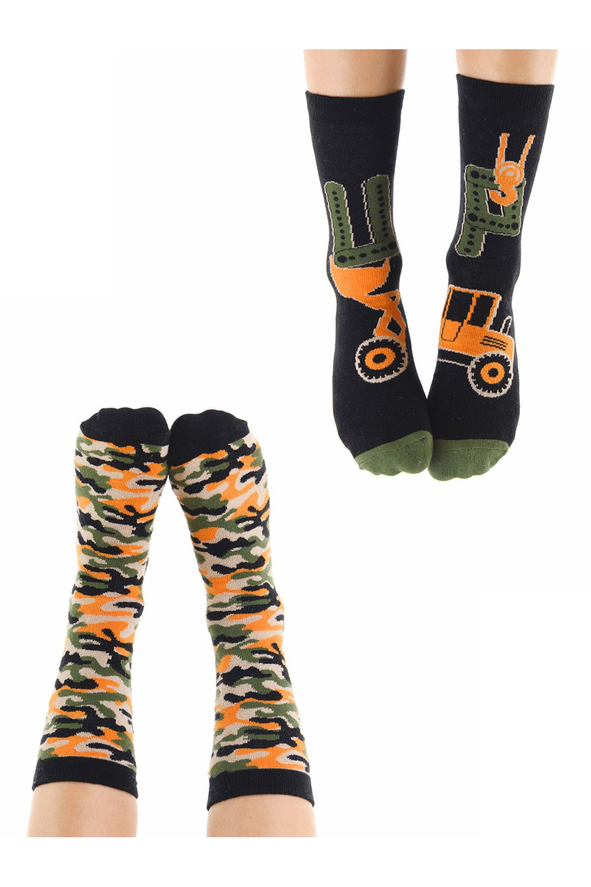 MSHB&G Up Dozer Erkek Çocuk 2li Soket Çorap Takım