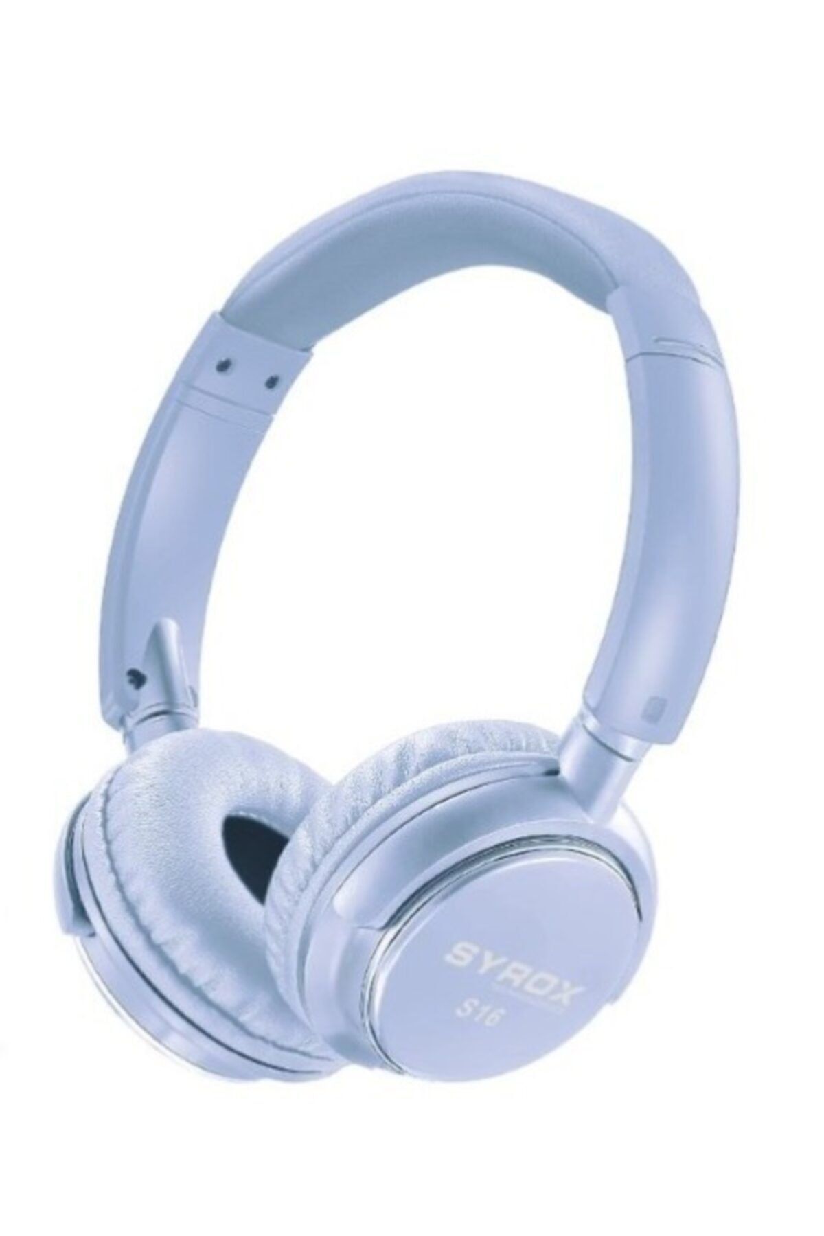 Syrox S16 Kablosuz Hafıza Kartlı Bluetooth Kulaküstü Kulaklık Mavi Renk