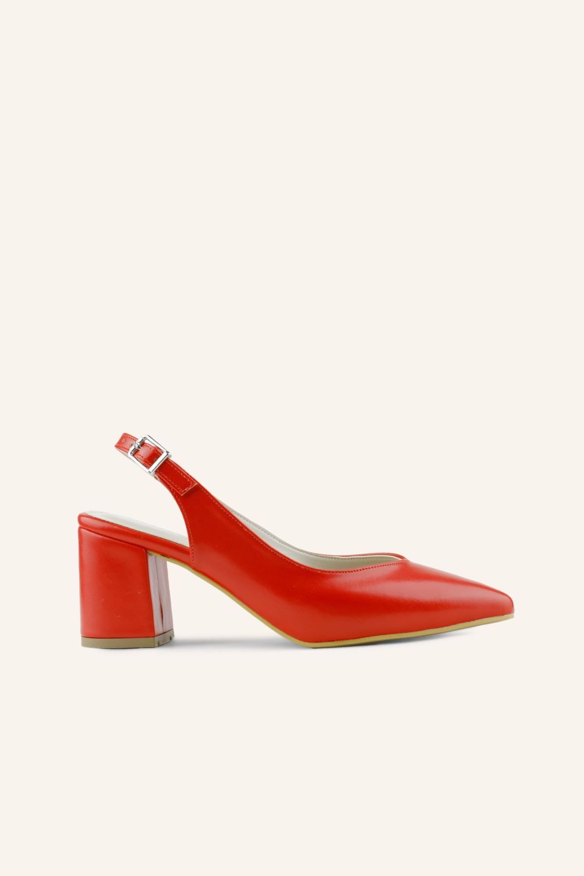 Marcatelli Kırmızı Topuklu Ayakkabı