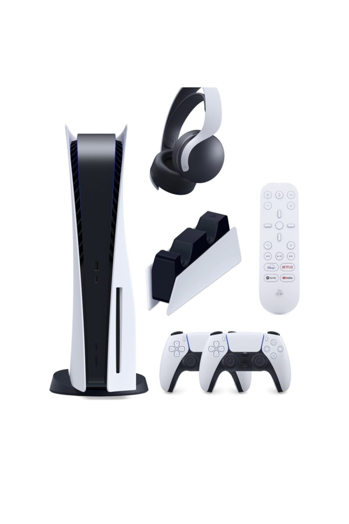 Sony Playstation 5 (ithalatçı Garantili)+2.dualsense+kulaklık Pulse 3d + Şarj Istasyonu + Medya Kumandası