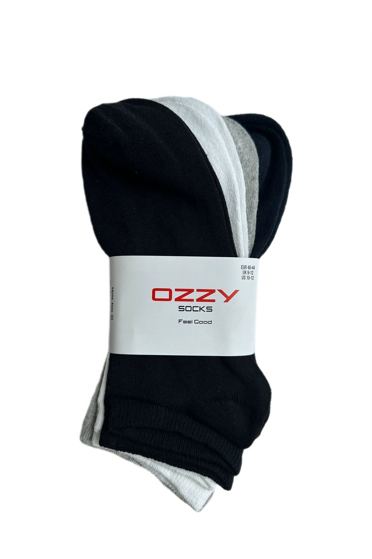 Ozzy Socks 8 Çift Ekonomik Pamuklu Renkli Erkek Patik