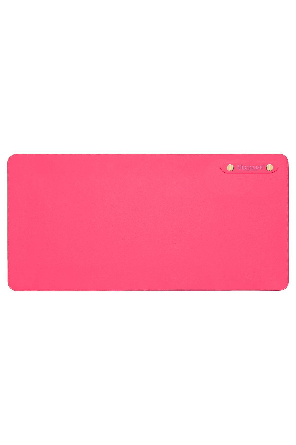 Microcase Deri Mouse Pad Laptop Bilgisayar Geniş Masa Matı 80x41,5- Şeker Pembe Al3023