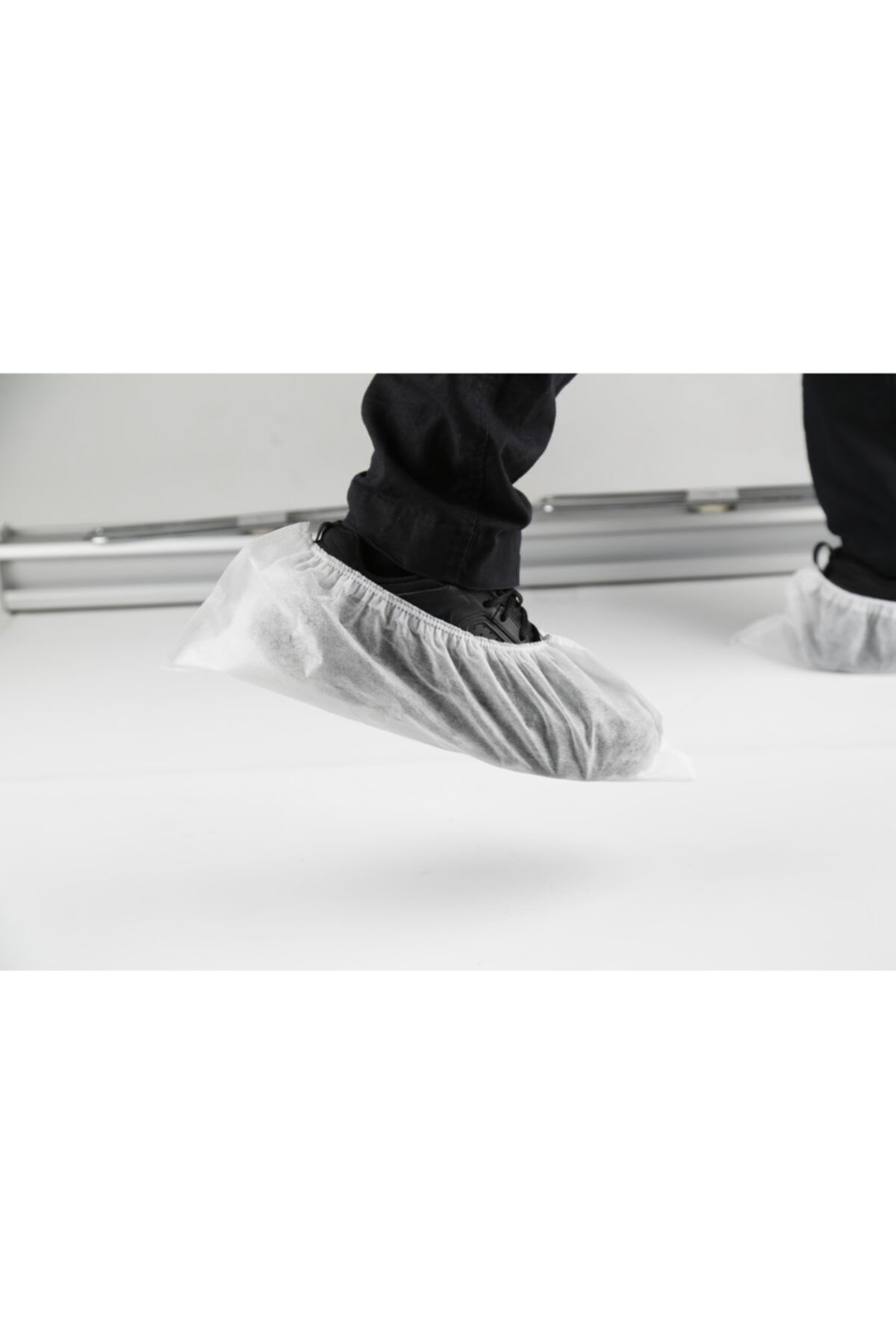 Brben Tekstil Tek Kullanımlık Tela Ayakkabı Galoş-beyaz(WHİTE) -100 Adet-brmed Tekstil