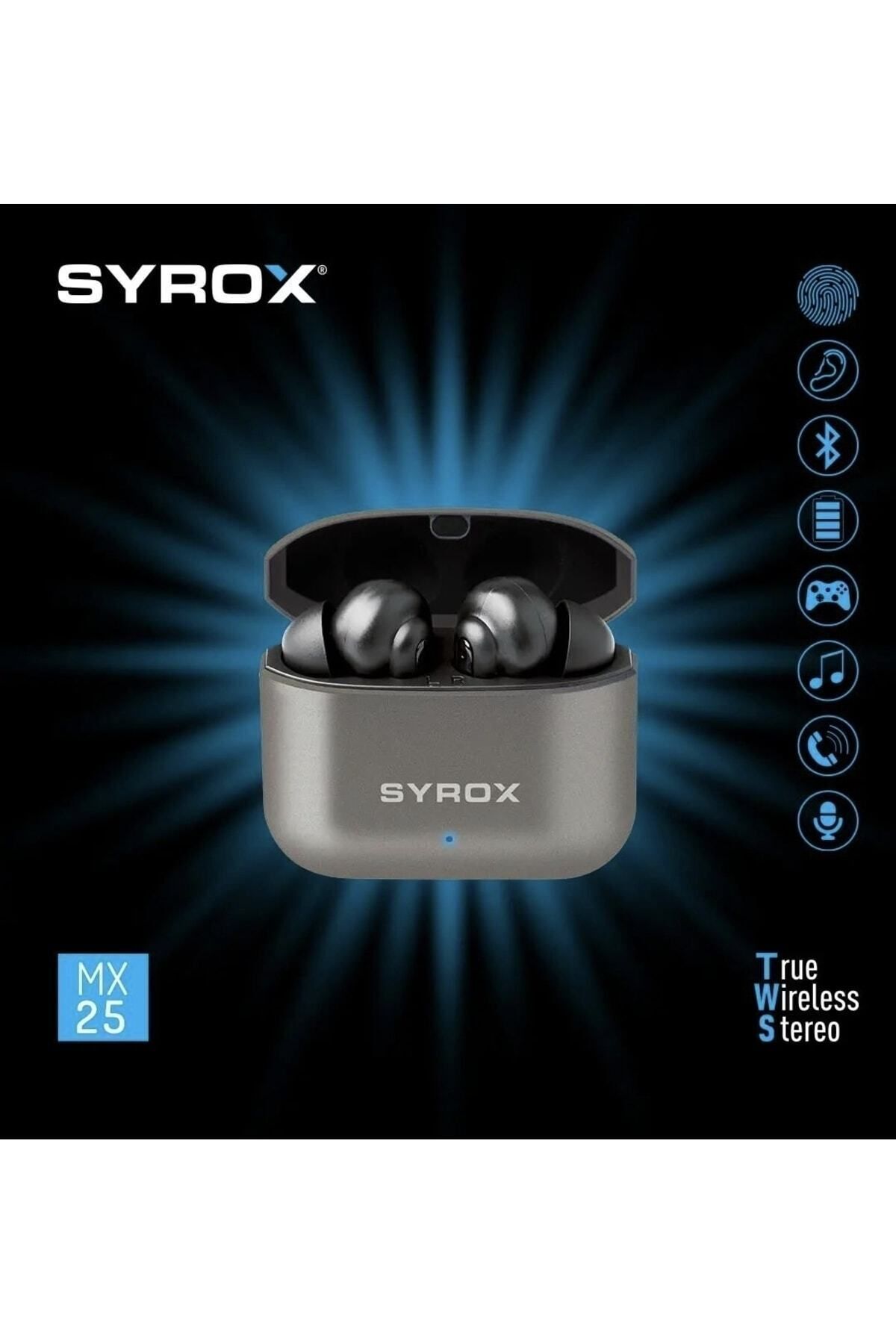 Syrox MX25 Dokunmatik Bluetooth Kulaklık Tws+ High Quality Sound