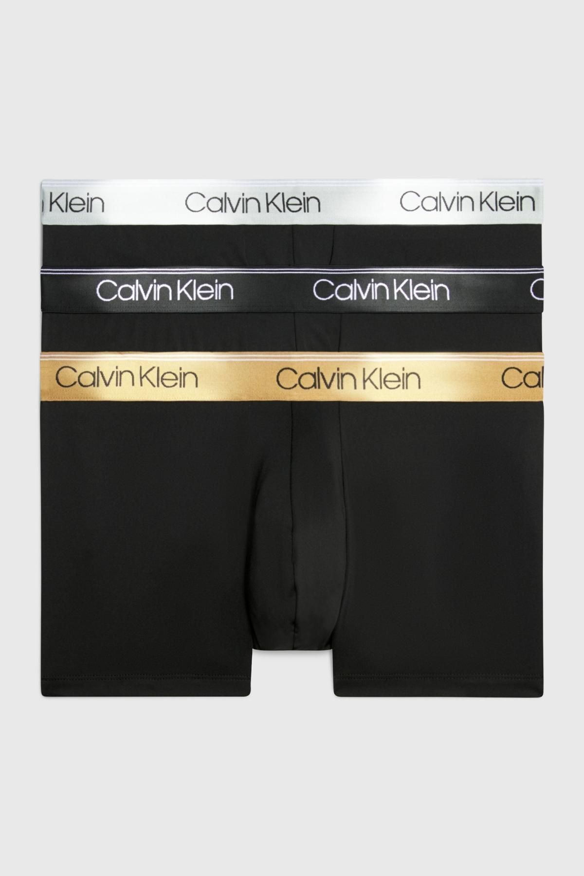 Calvin Klein Erkek Marka Logolu Elastik Bantlı Günlük Kullanıma Uygun Siyah-siyah-siyah Boxer 000nb2569a-gf0