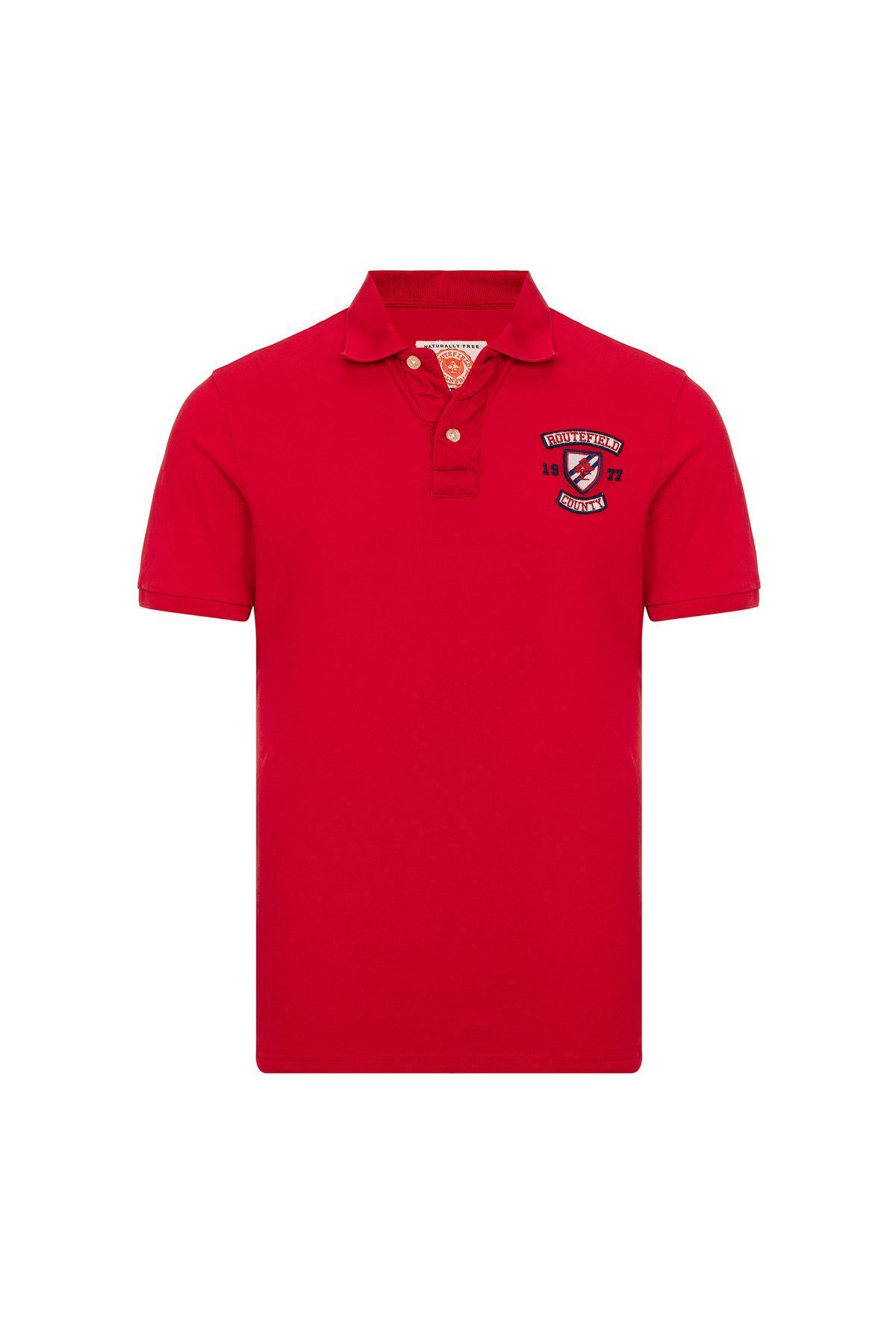 ROUTEFIELD Prime Kırmızı Erkek Polo Yaka T-shirt