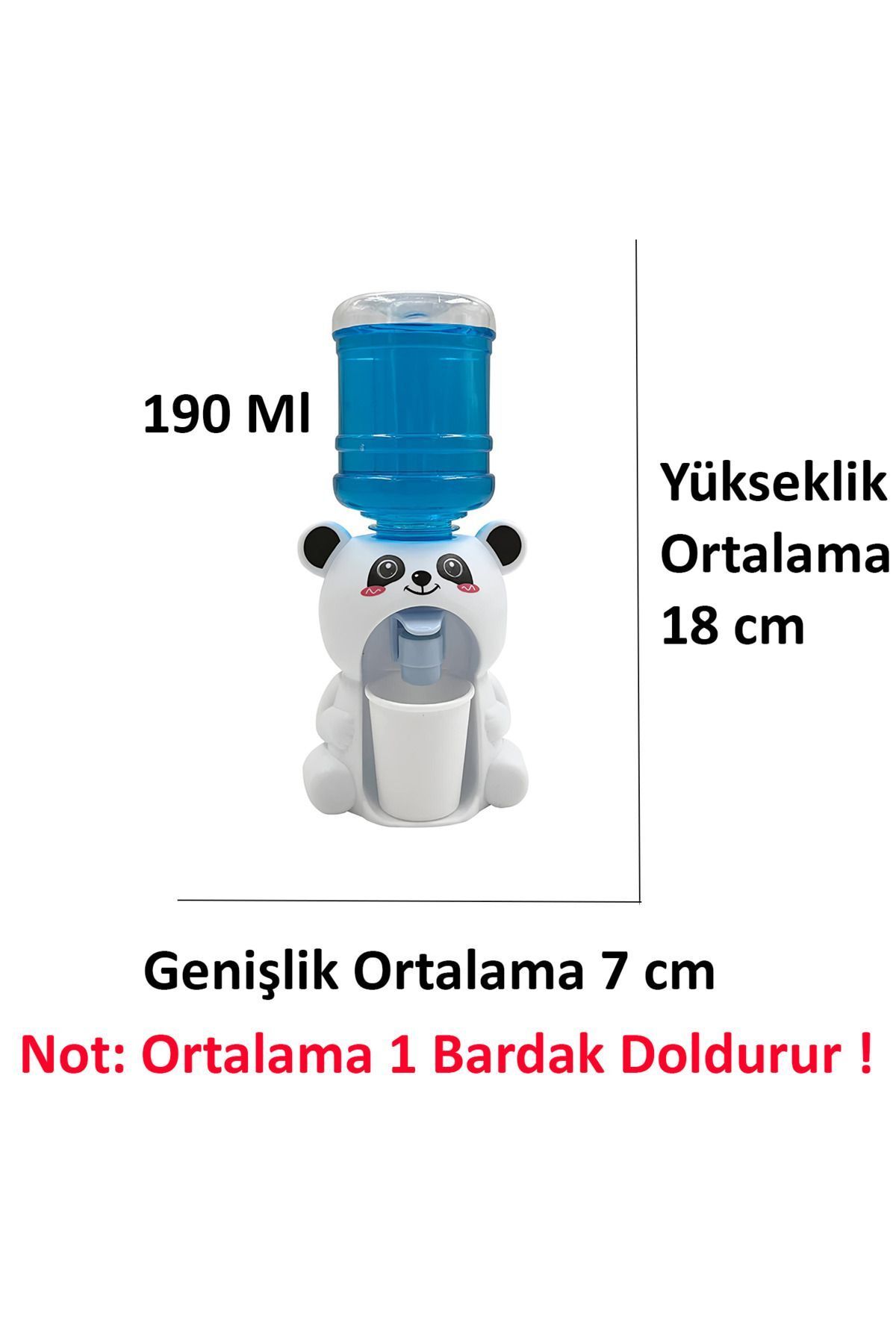 Toyjoy Mini Su Sebili, Çocuk Sebili,Tanklı Içecek Sebili, Musluk Ve Standlı, 190 ml
