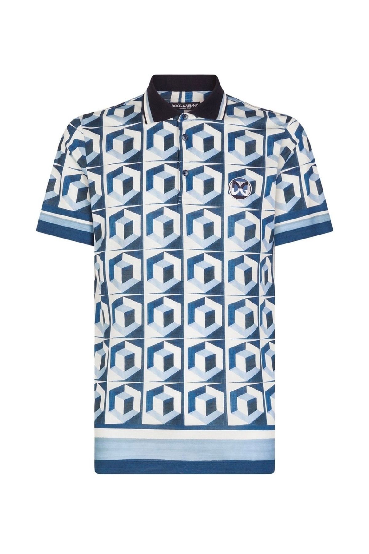 Dolce&Gabbana Geometric Print Polo-shirt