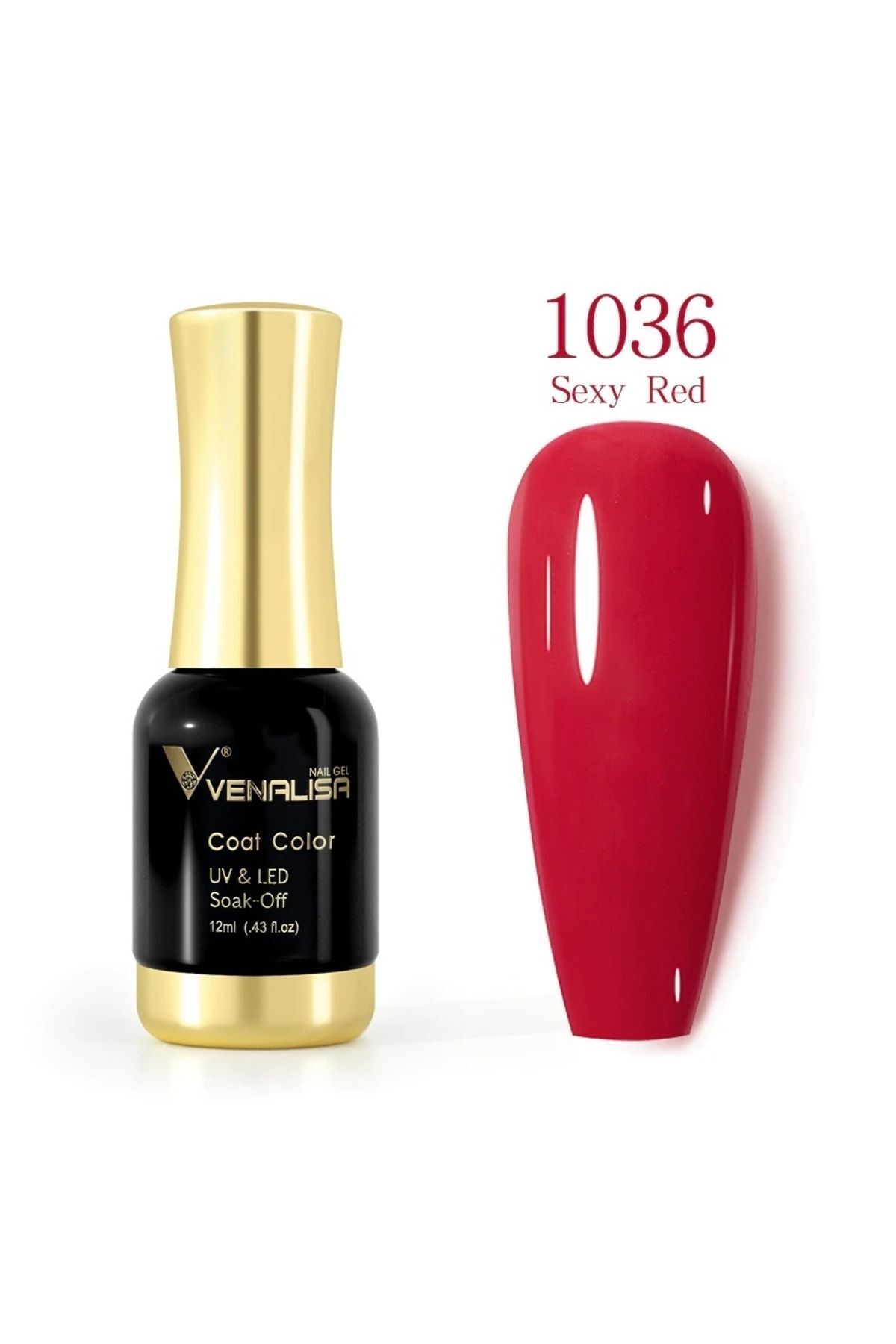 Venalisa 12 ml Uv Led Kalıcı Oje Sexy Red Ana Kırmızı 1036