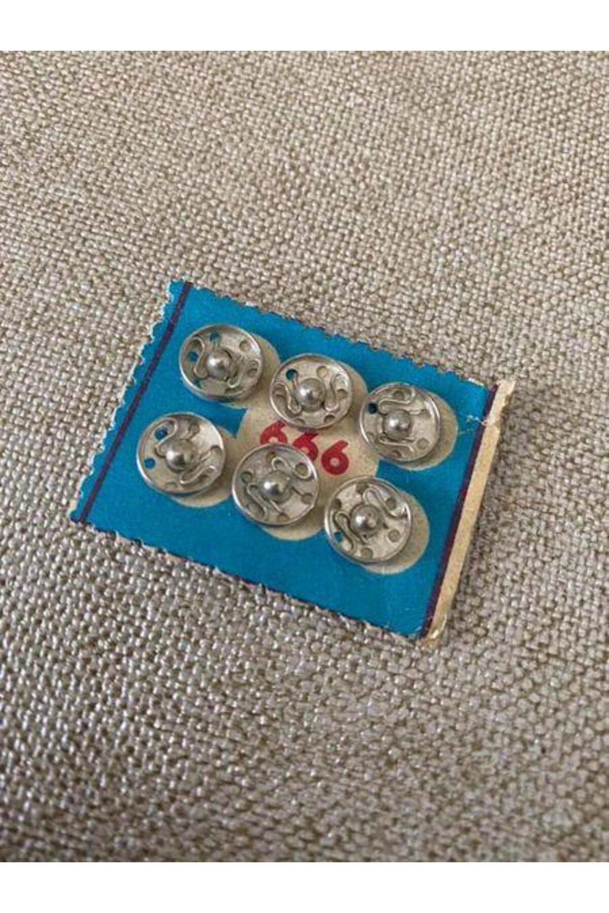 Hasyılmaz Antika Çıtçıt Düğme 1cm X 6lı - Bakkaliye Koleksiyon Çıt Çıt Düğme