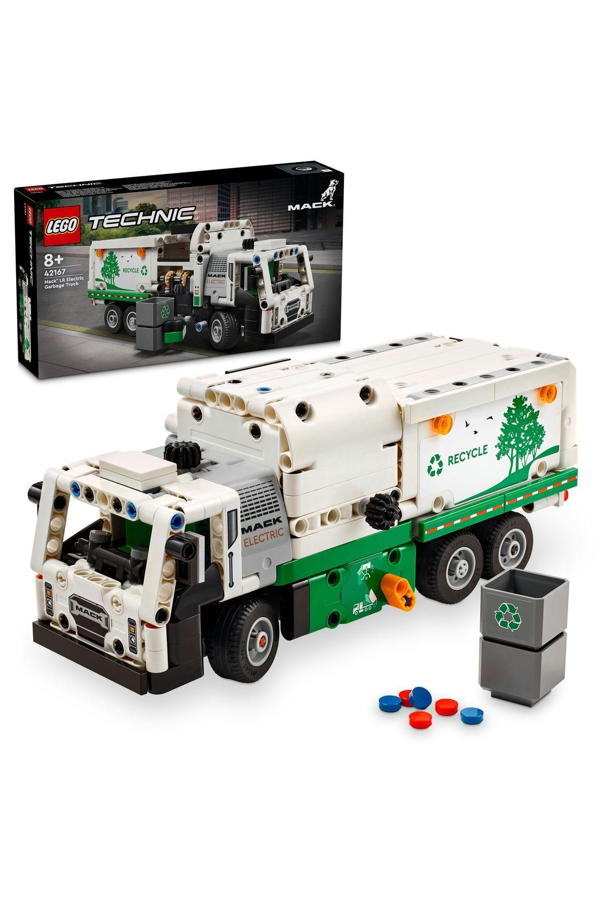 LEGO ® Technic Mack® LR Electric Çöp Kamyonu 42167  - 8 Yaş ve Üzeri İçin Yapım Seti (503 Parça)