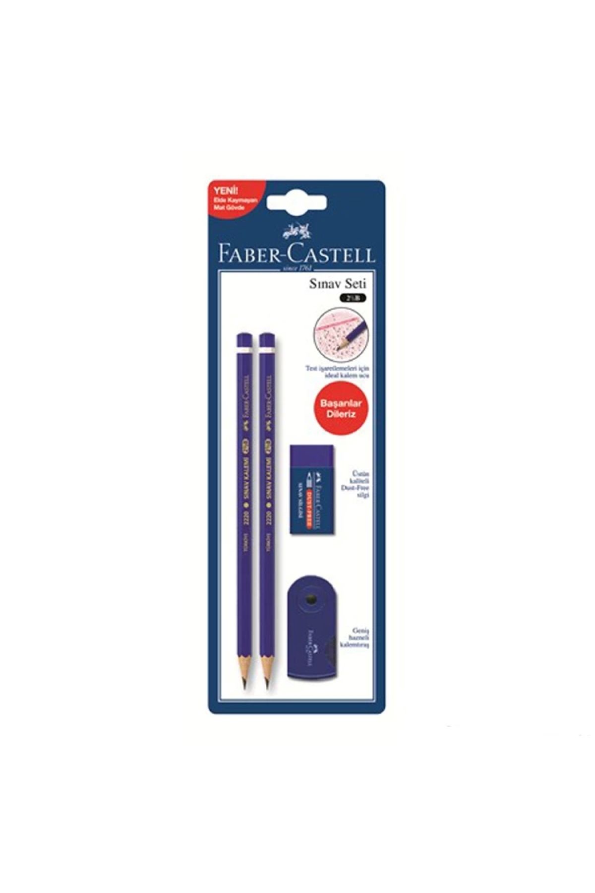 Faber Castell Faber Sınav Seti (kalem+kalemtraş+silgi)