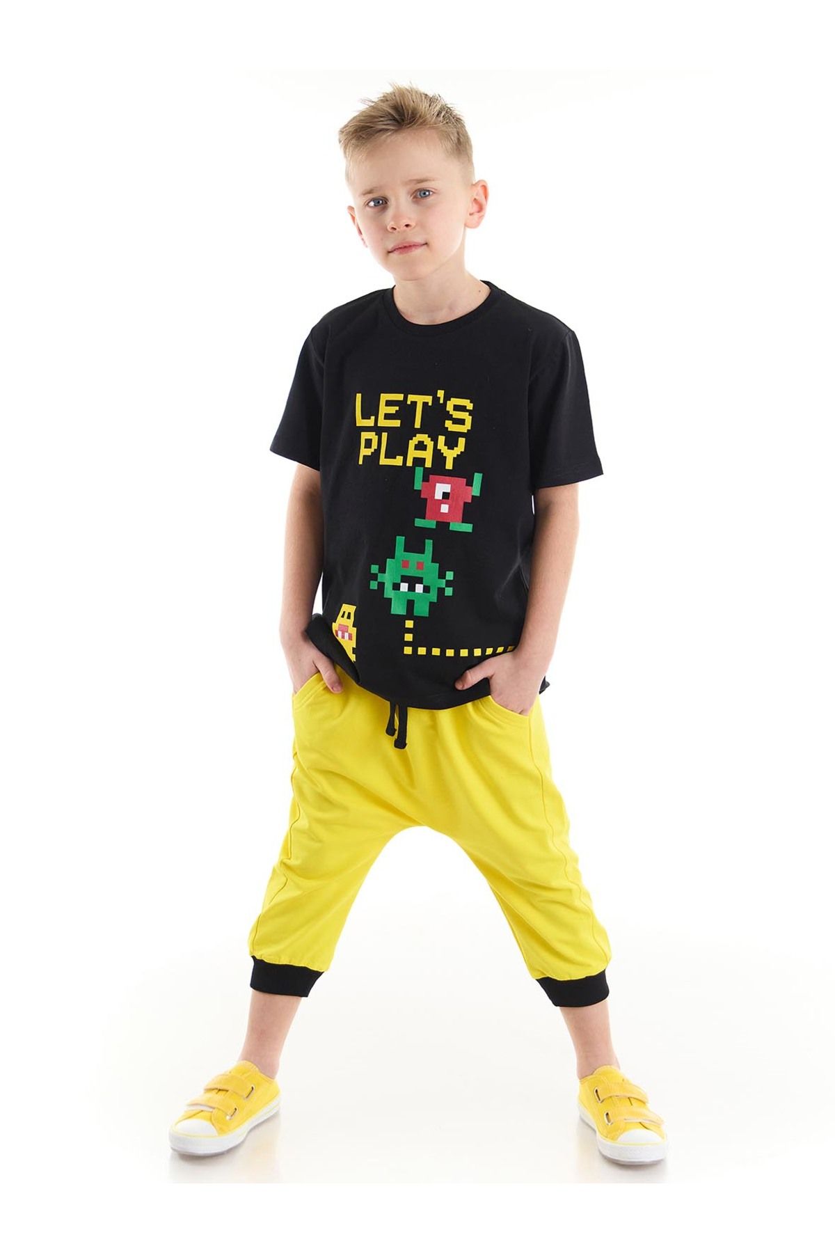 MSHB&G Lets Erkek Çocuk T-shirt Kapri Şort Takım