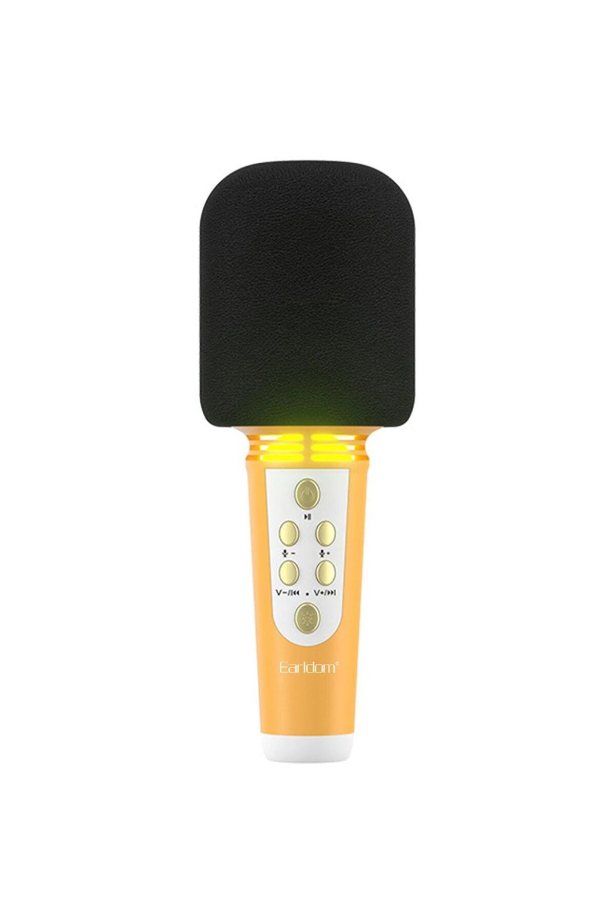 Genel Markalar Earldom Mc6 Led Işıklı Karaoke Mikrofon - Ürün Rengi : Pembe - Lisinya