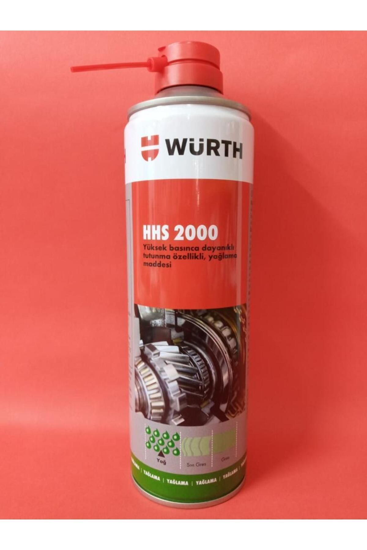 Würth Hhs 2000 Sıvı Gres Tutunma Özellikli Yağlayıcı 500 ml 1 Adet
