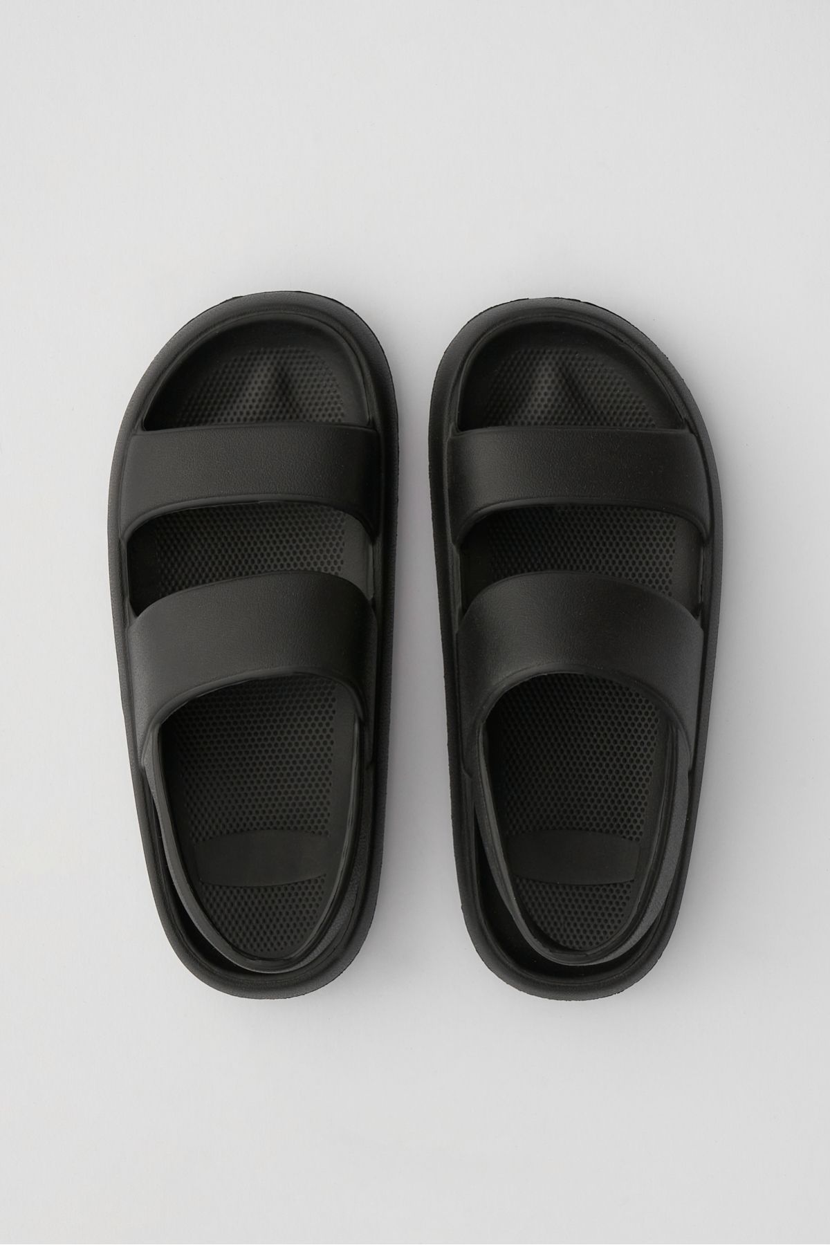 Ozyo Masai Siyah Çift Bant Eva Plaj Günlük Yazlık Sandalet Terlik