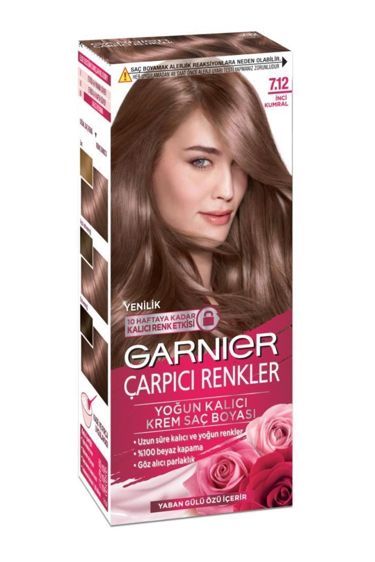 Garnier İnci Kumral Çarpıcı Renkler Saç Boyası 7.12