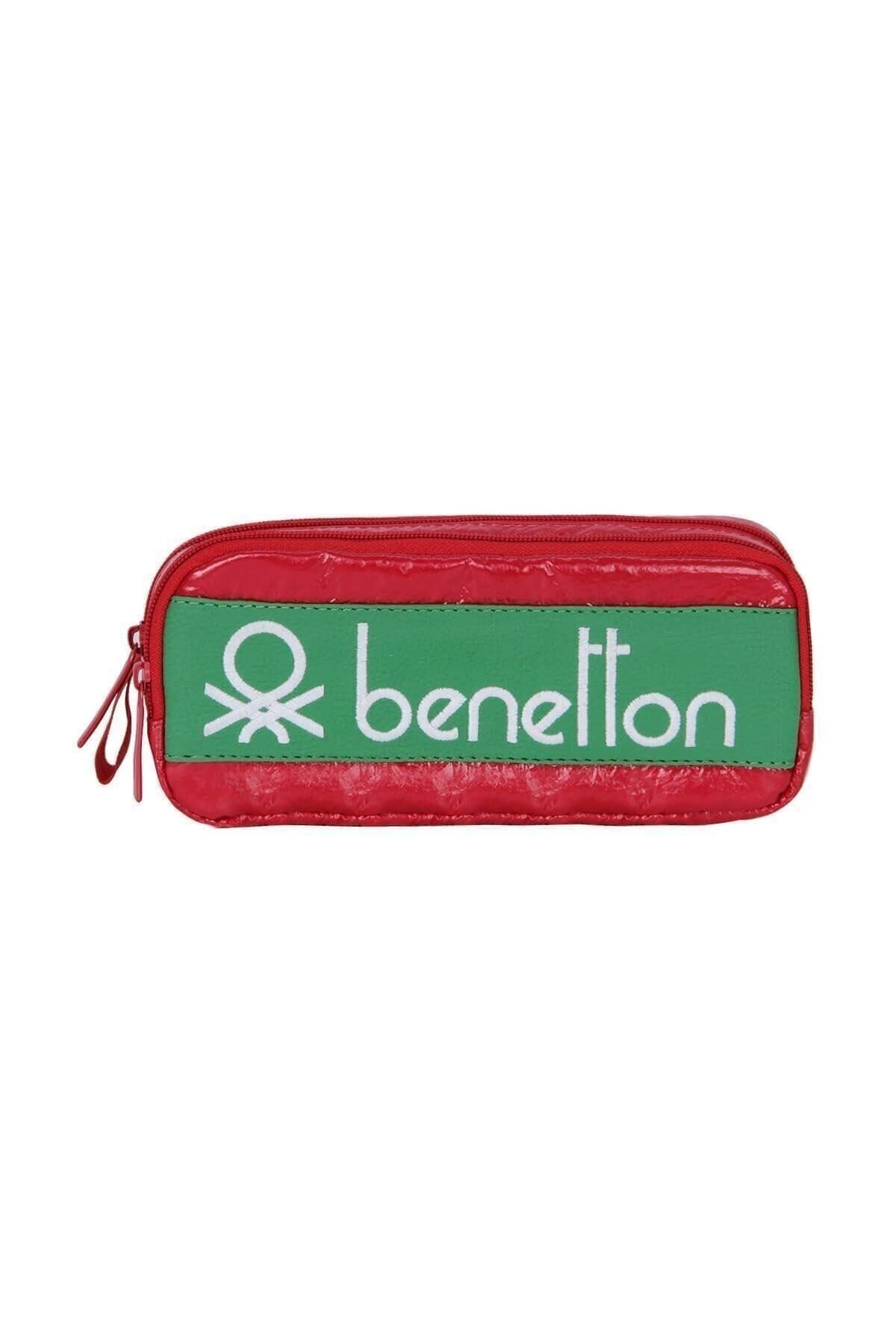 United Colors of Benetton Çift Bölmeli Kalemlik 70116 Kırmızı