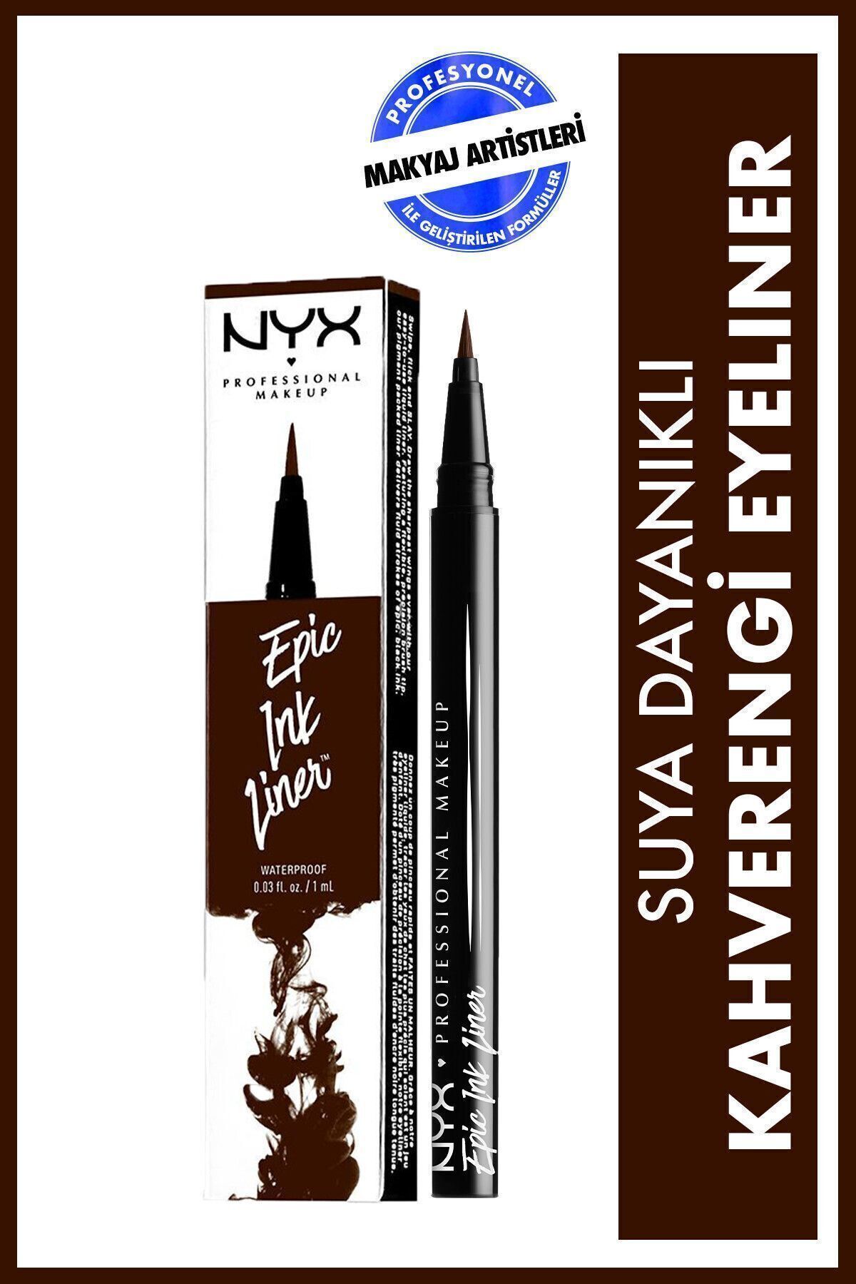 NYX Professional Makeup Kahverengi Eyeliner - Epic Ink Liner Brown 800897177478 800897177478