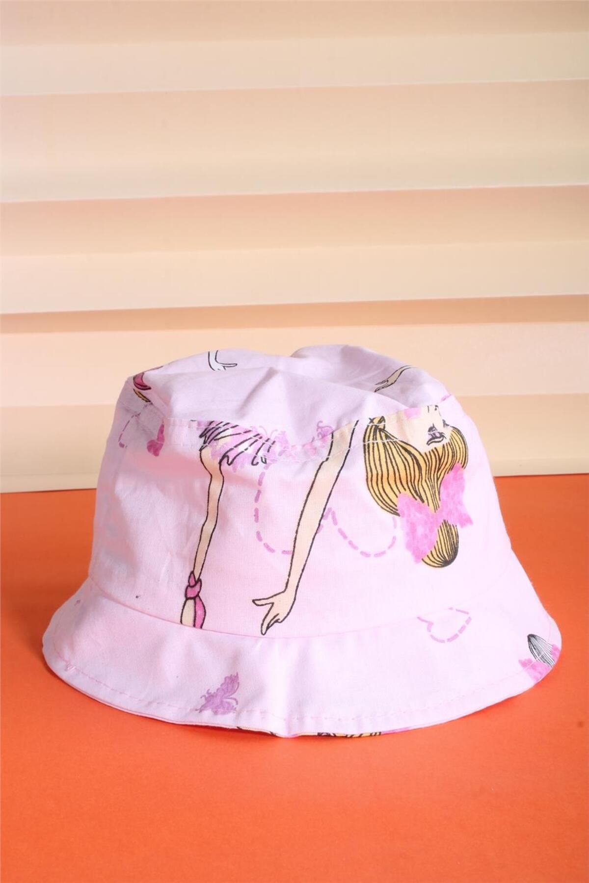 cappello Pembe 1-3 Yaş Safari Şapka 24ccksafar17
