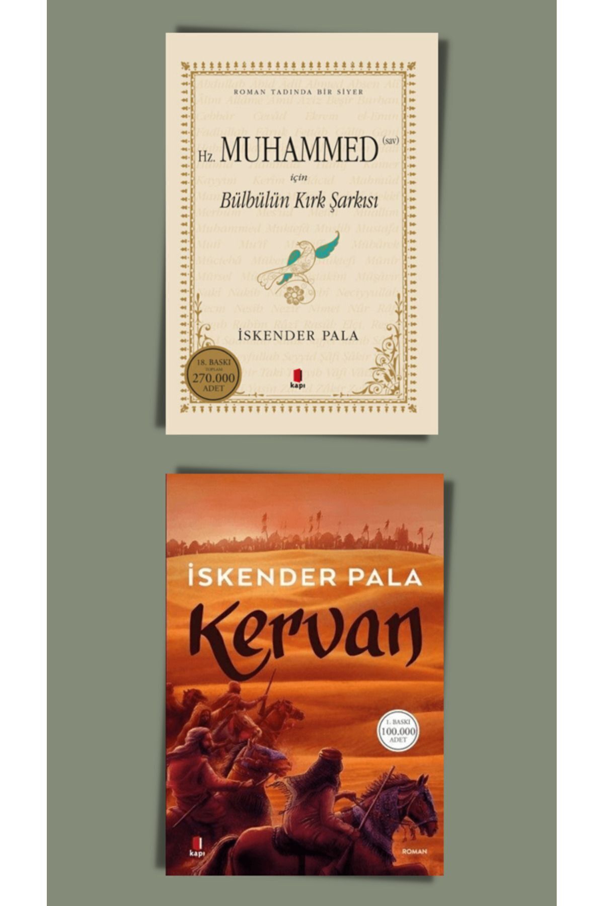 Kapı Yayınları İskender Pala Seti (2 Kitap) Bülbülün Kırk Şarkısı, Kervan, İskender Pala, Kapı Yayınları