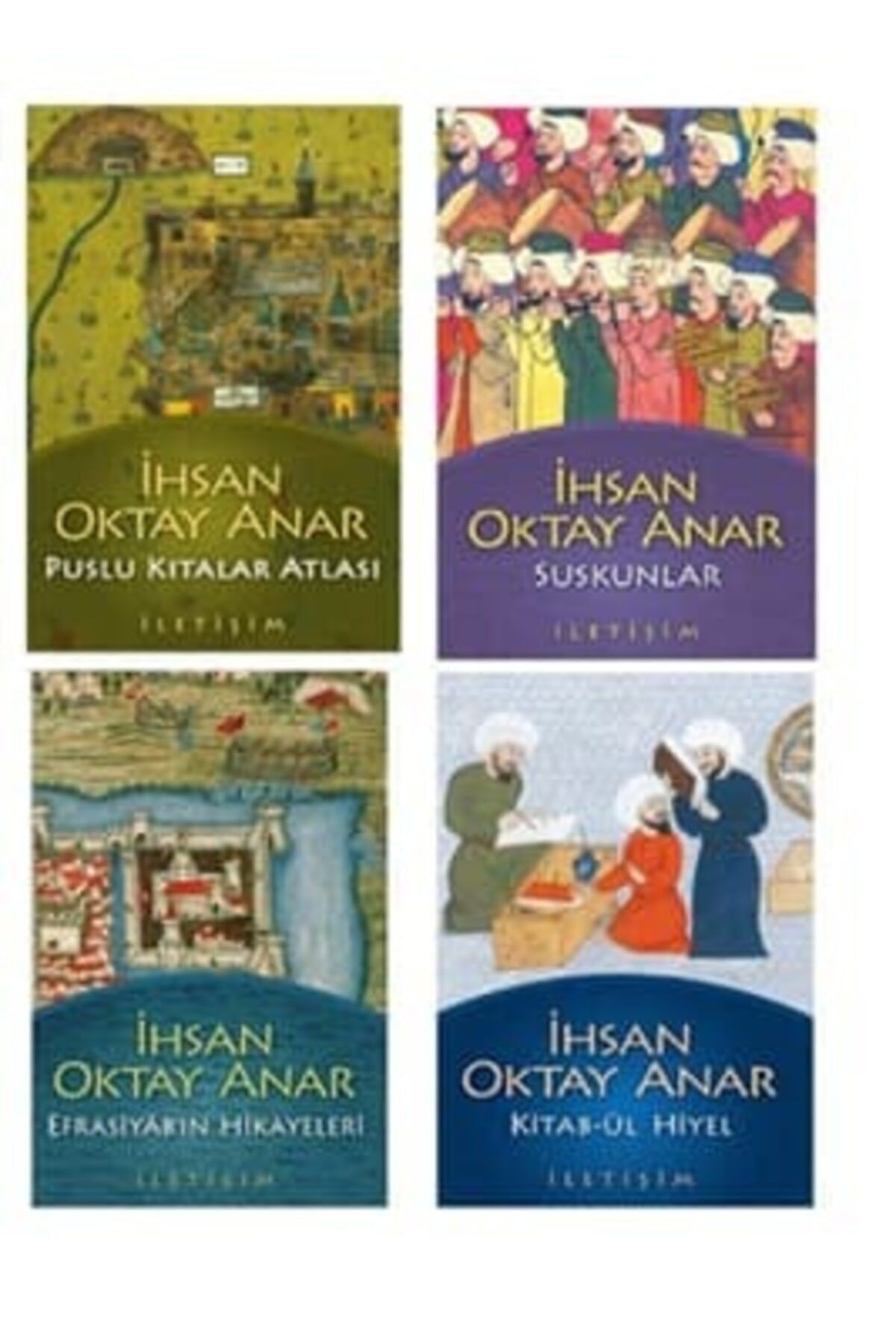 İletişim Yayınları Puslu Kıtalar Atlası - Suskunlar - Efrasiyab'ın Hikayeleri - Kitab-ül Hiyel - Ihsan Oktay Anar