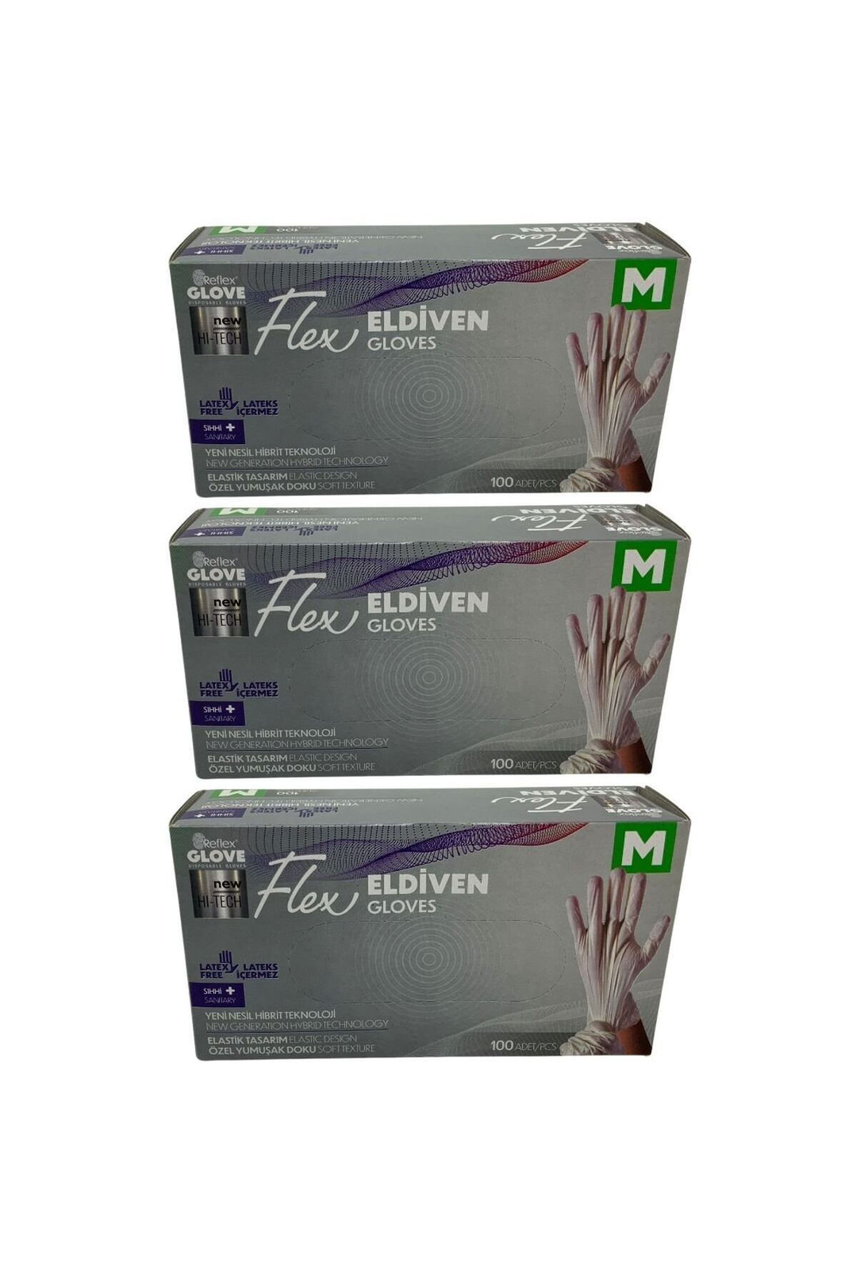 Reflex Glove Flex Eldiven M 100 Adet 3 Adet