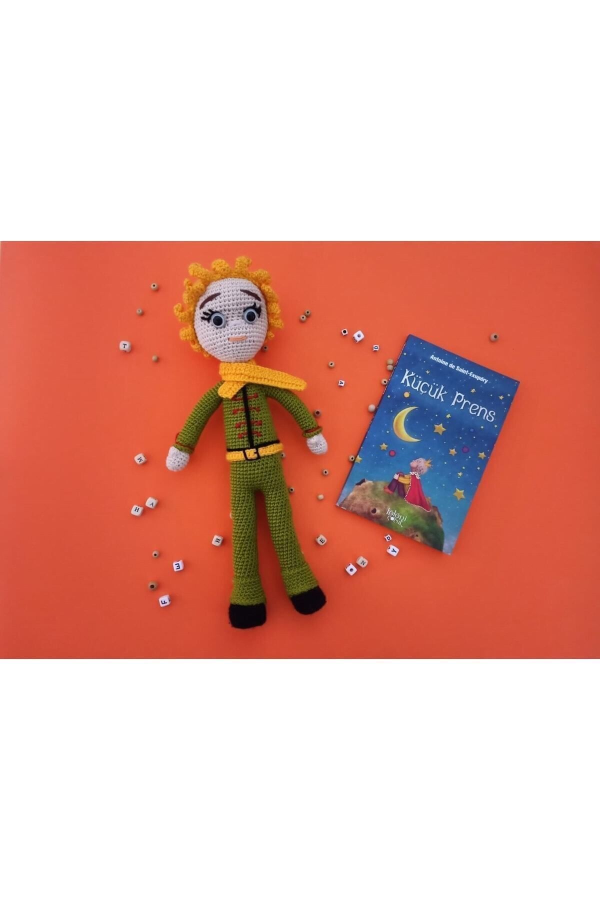 S&k Collection Küçük Prens 2'liset ; Kitap Ve Bebek Amigurumi Örgü Oyuncak Peluş