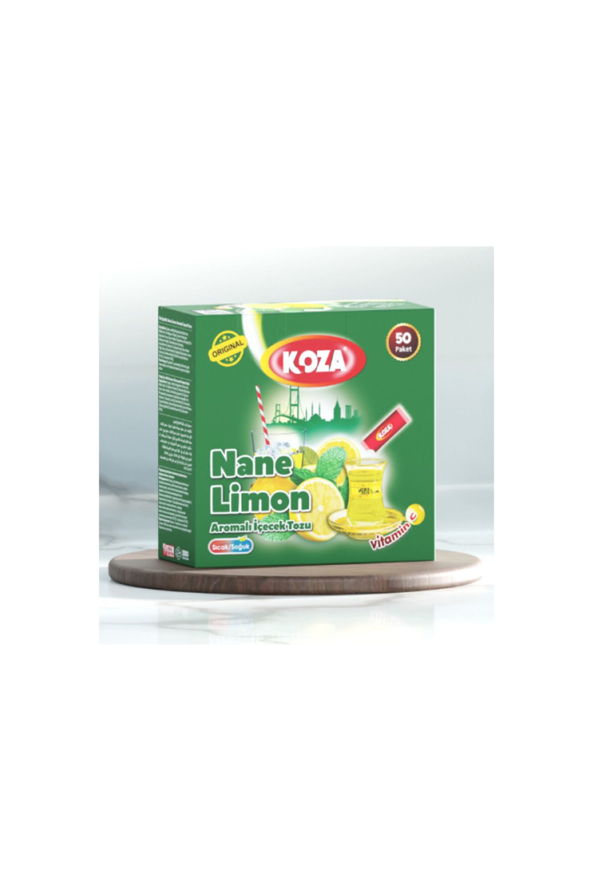 Genel Markalar Koza Tek İçimlik Nane Limon Aromalı Toz İçecek 50'li