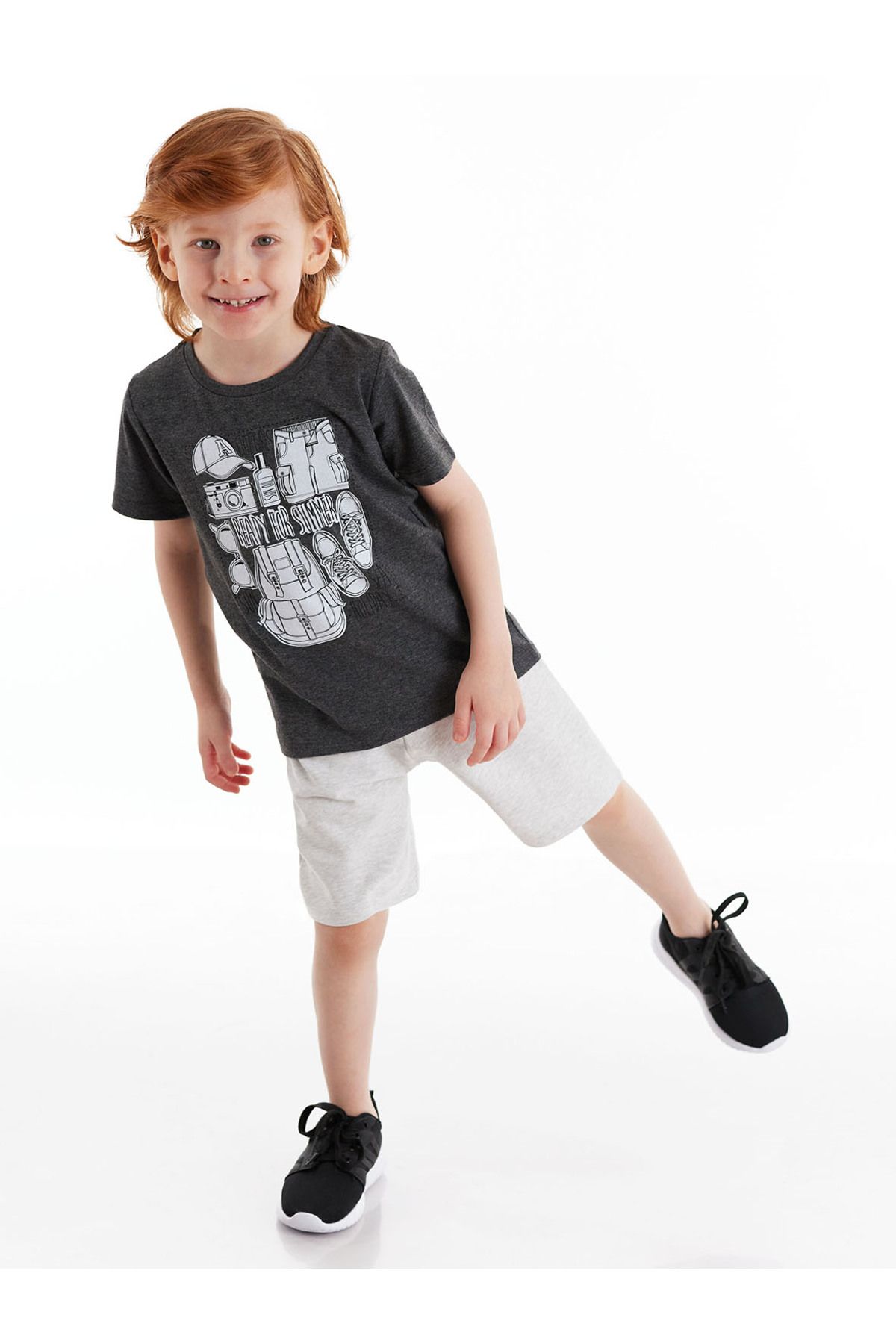 MSHB&G Holiday Erkek Çocuk T-shirt Şort Takım