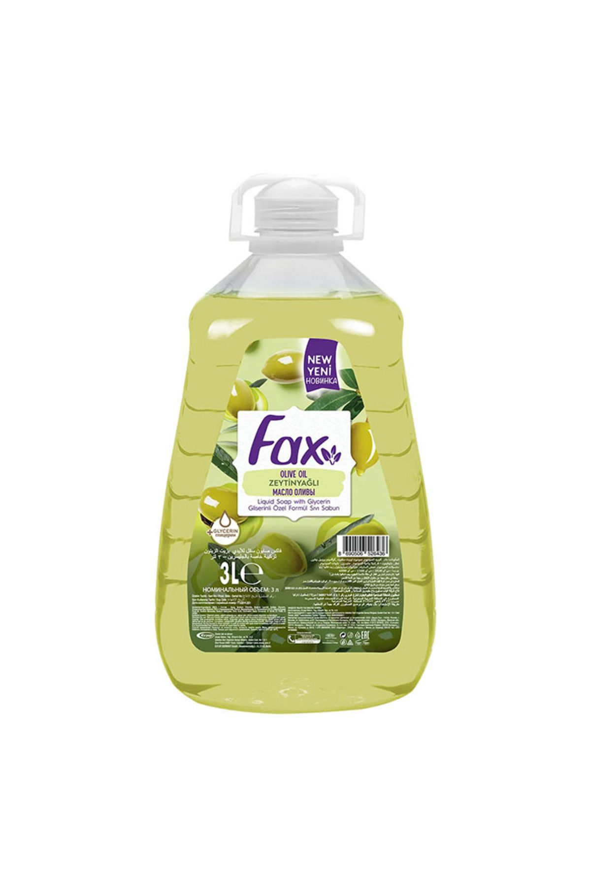 Fax Zeytinyağlı Sıvı Sabun 3lt