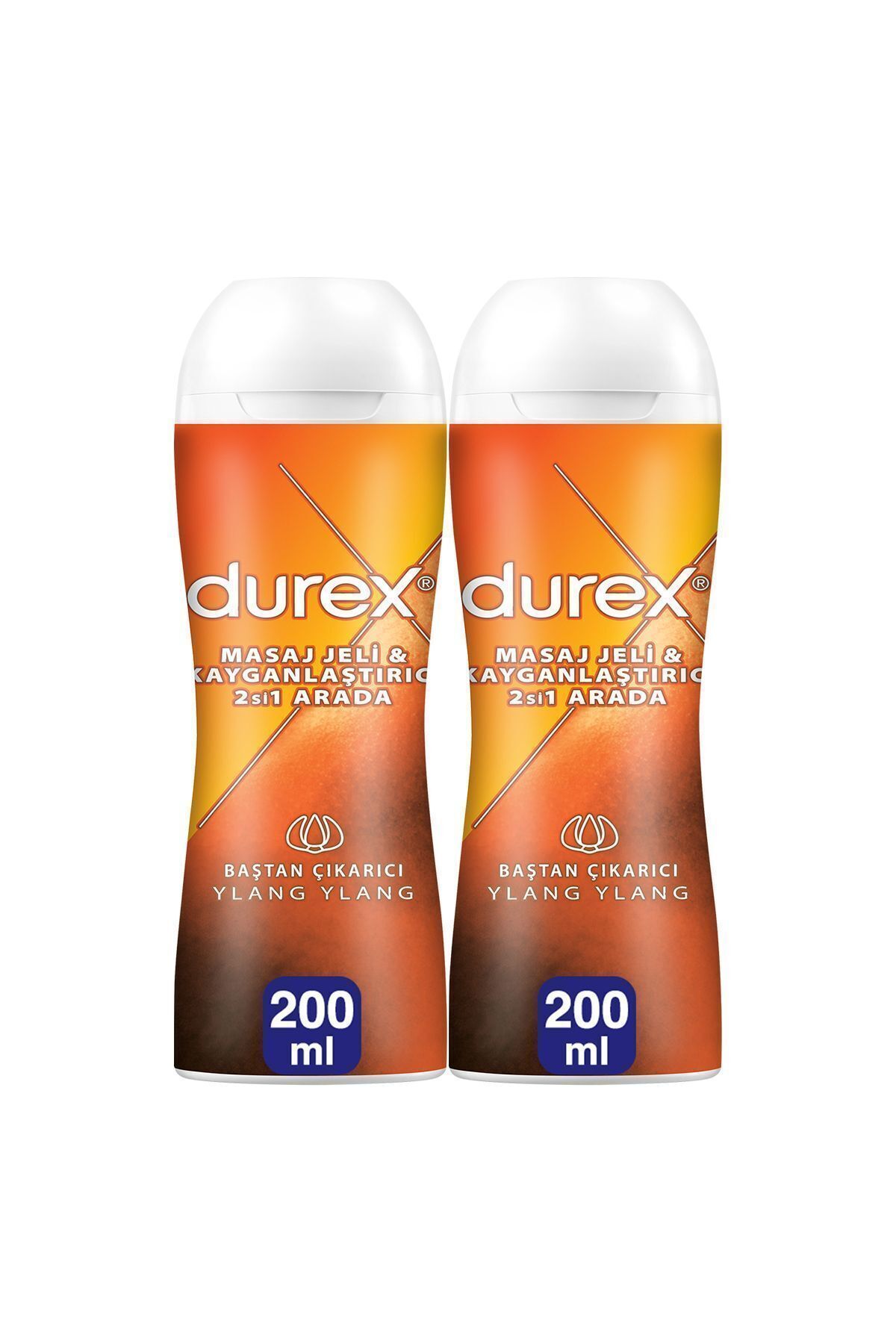 Durex Play Ylang Ylang 2'si 1 Arada Kayganlaştırıcı & Masaj Jeli 200 ml X 2