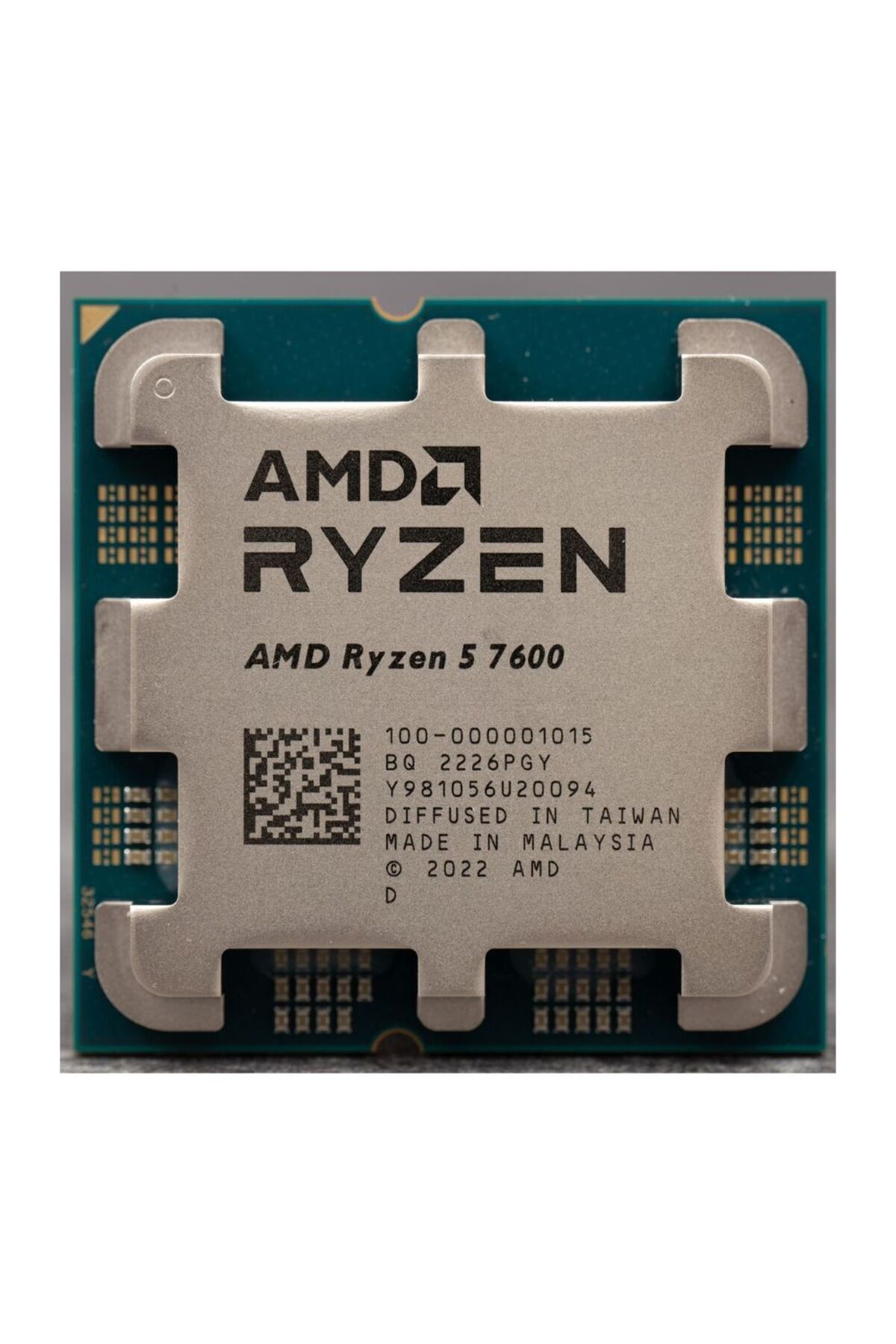 Amd Ryzen 5 7600 3.8GHz (Turbo 5.1GHz) 6 Core 12 Threads 32MB Cache AM5 İşlemci - Tray