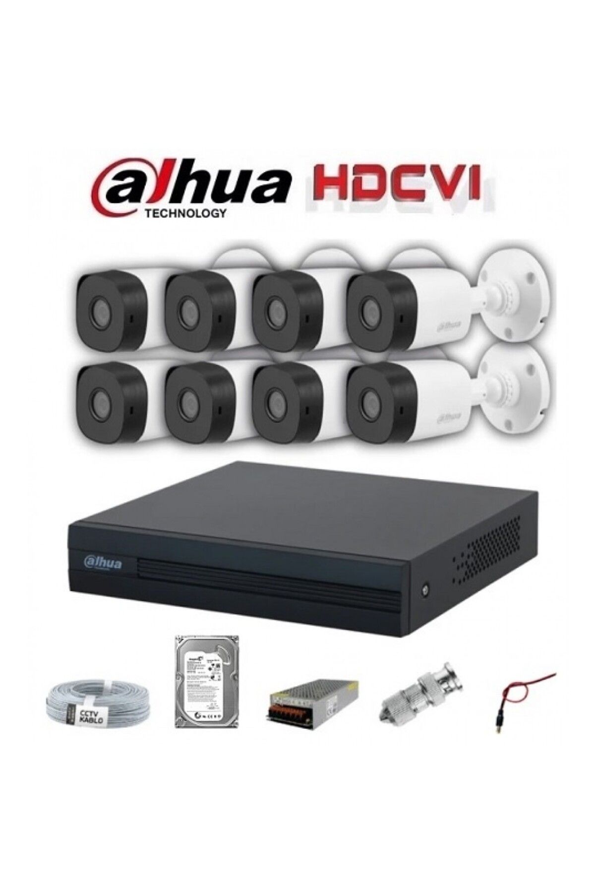 Dahua 8li dahua ahd kamera seti 2mp