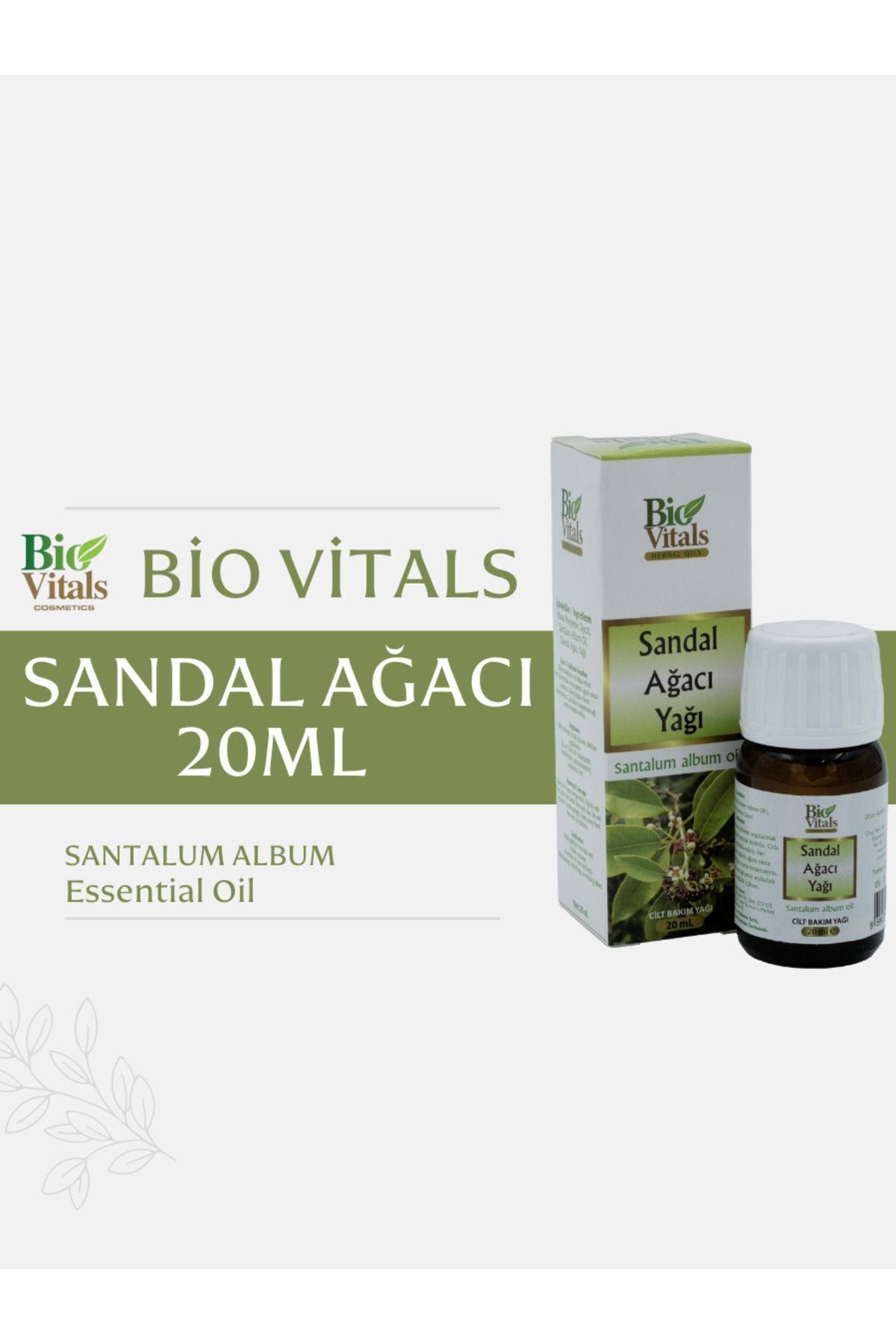 Bio Vitals Sandal Ağacı Yağı 20ml