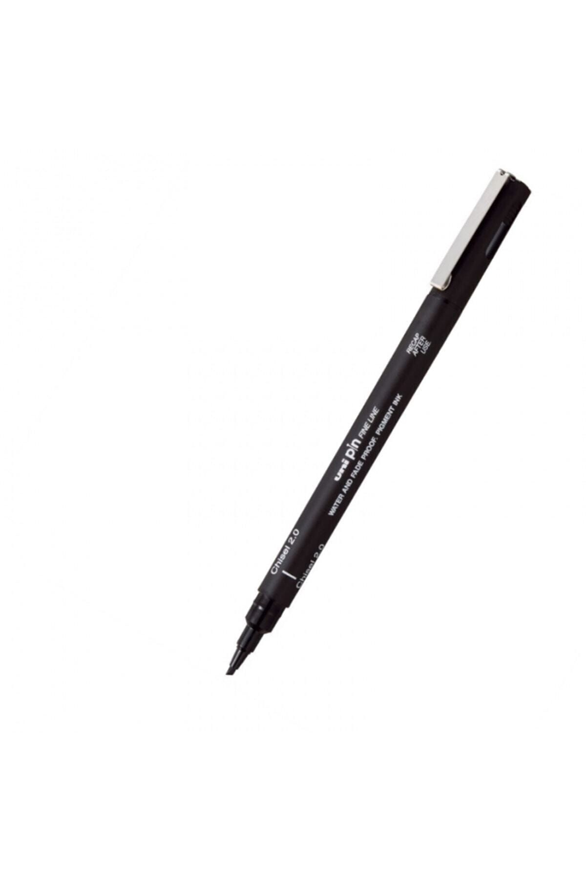 uni-ball Uni Pin Chisel 2.0mm Fine Line Akrilik Uçlu Siyah