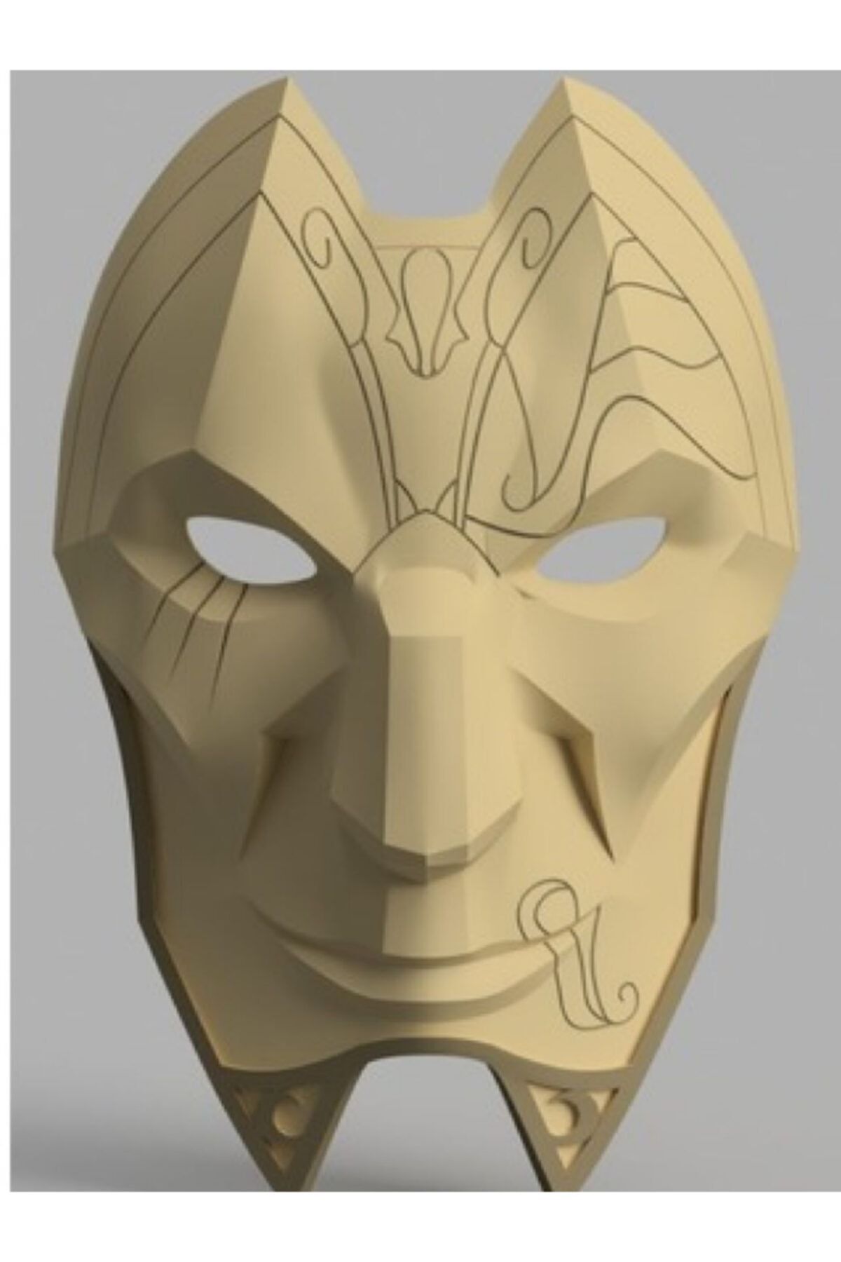 paint3dtasarım League Of Legends Jhin Maske