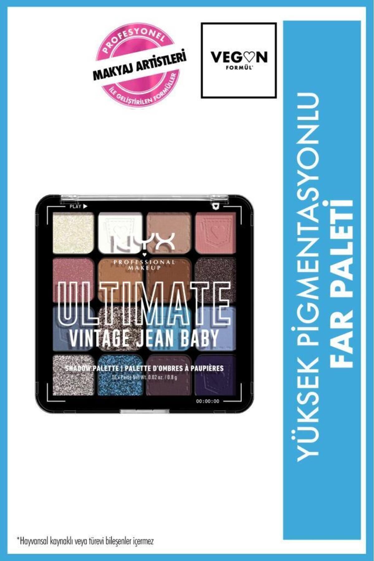 NYX Professional Makeup Ultimate Shadow Palette - Vintage Jean Baby Göz Farı Paleti