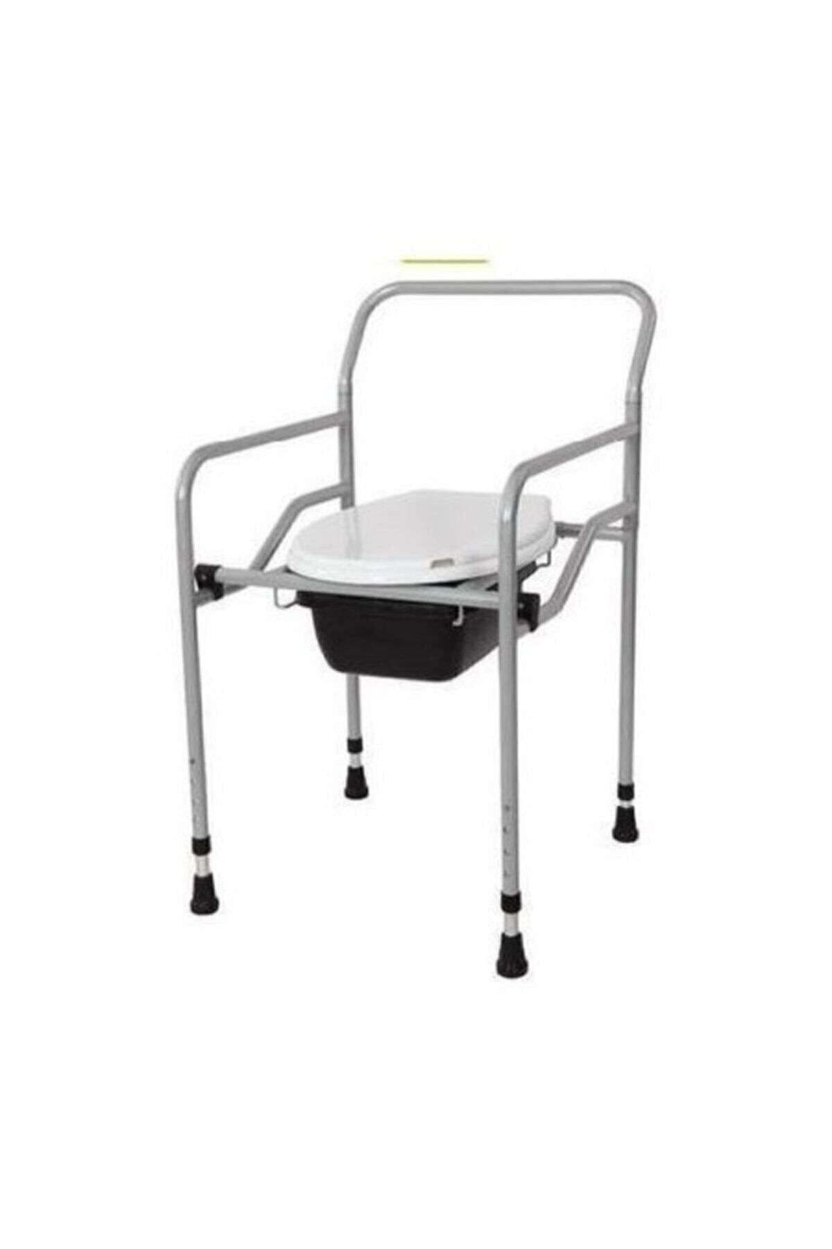 GİM Seyyar Katlanabilir Hasta Yaşlı Tuvalet Sandalyesi Klozetli Wc Li Oturak