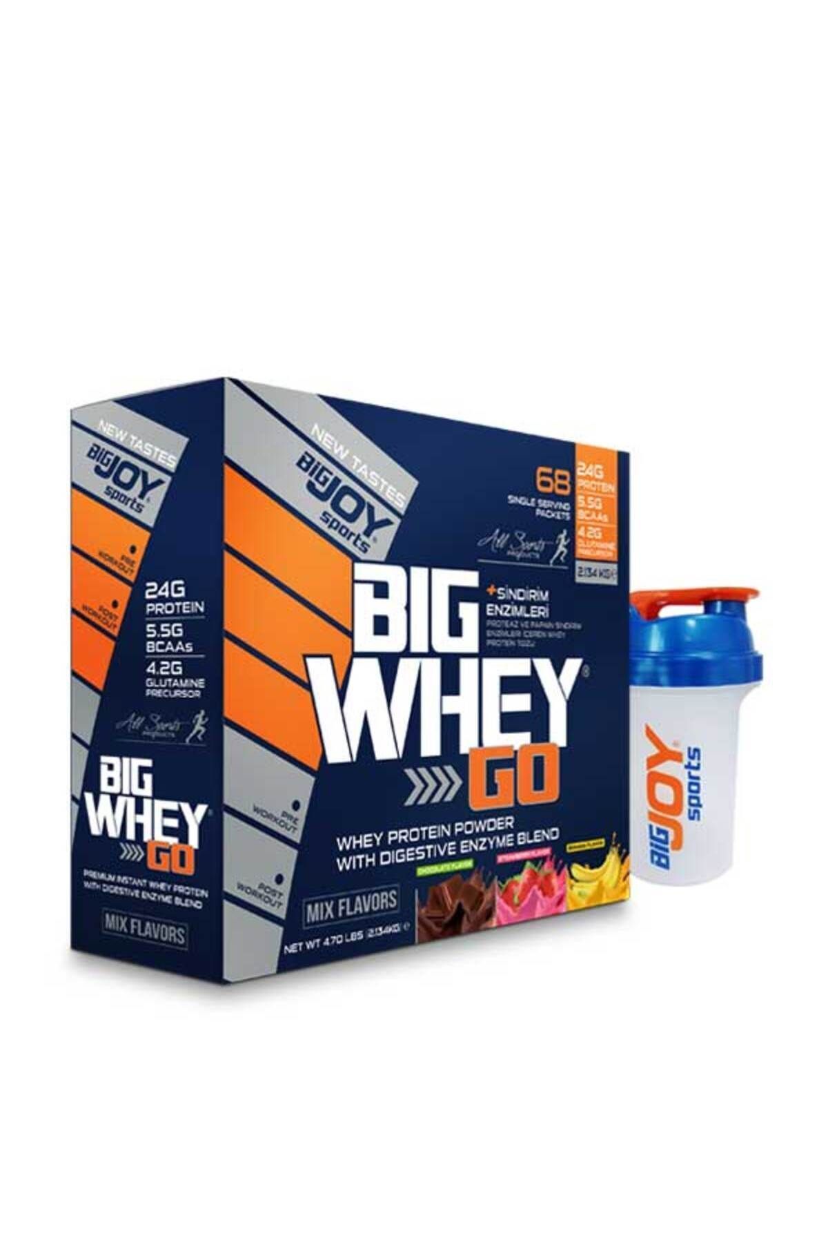 Bigjoy Sports Whey Protein Big Whey Go Protein Tozu Tekli Sachet Mix Aroma 68 Servis